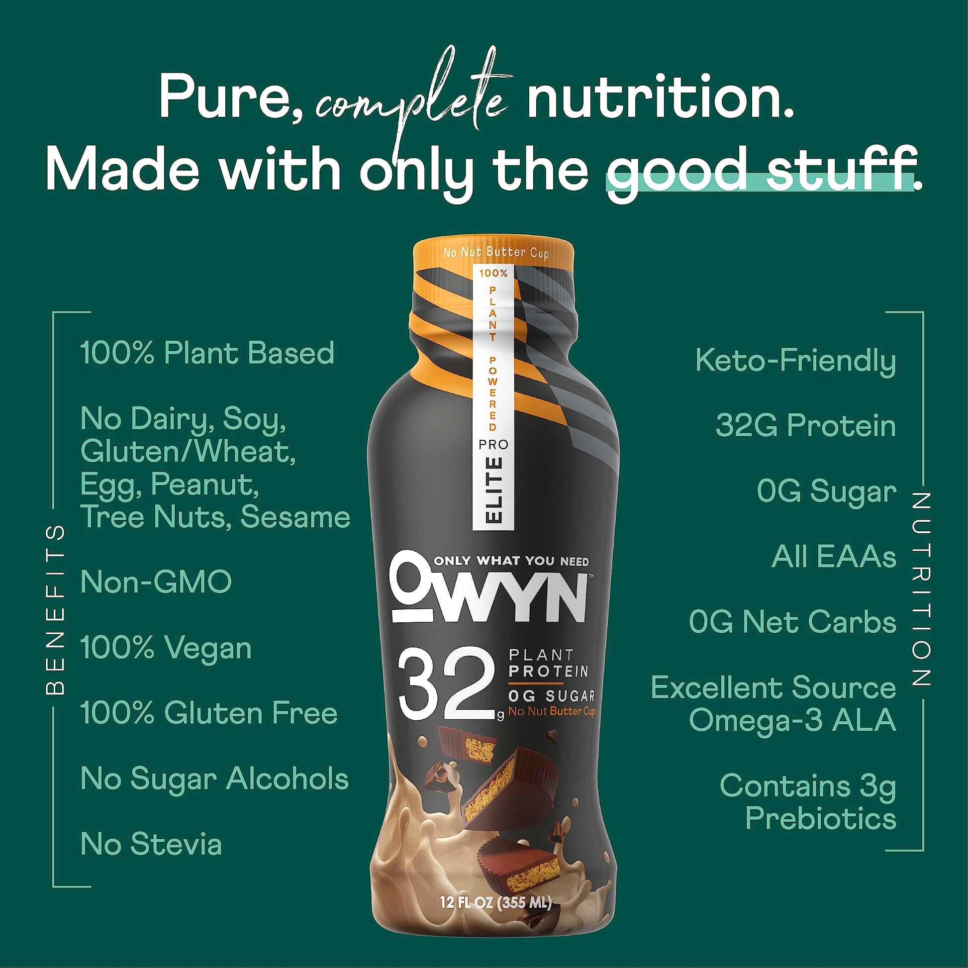 OWYN Only What You Need Pro Elite Vegan High Protein Keto Shake, 32g Protein, 9 Amino OWYN Only What You Need buy supplements canada