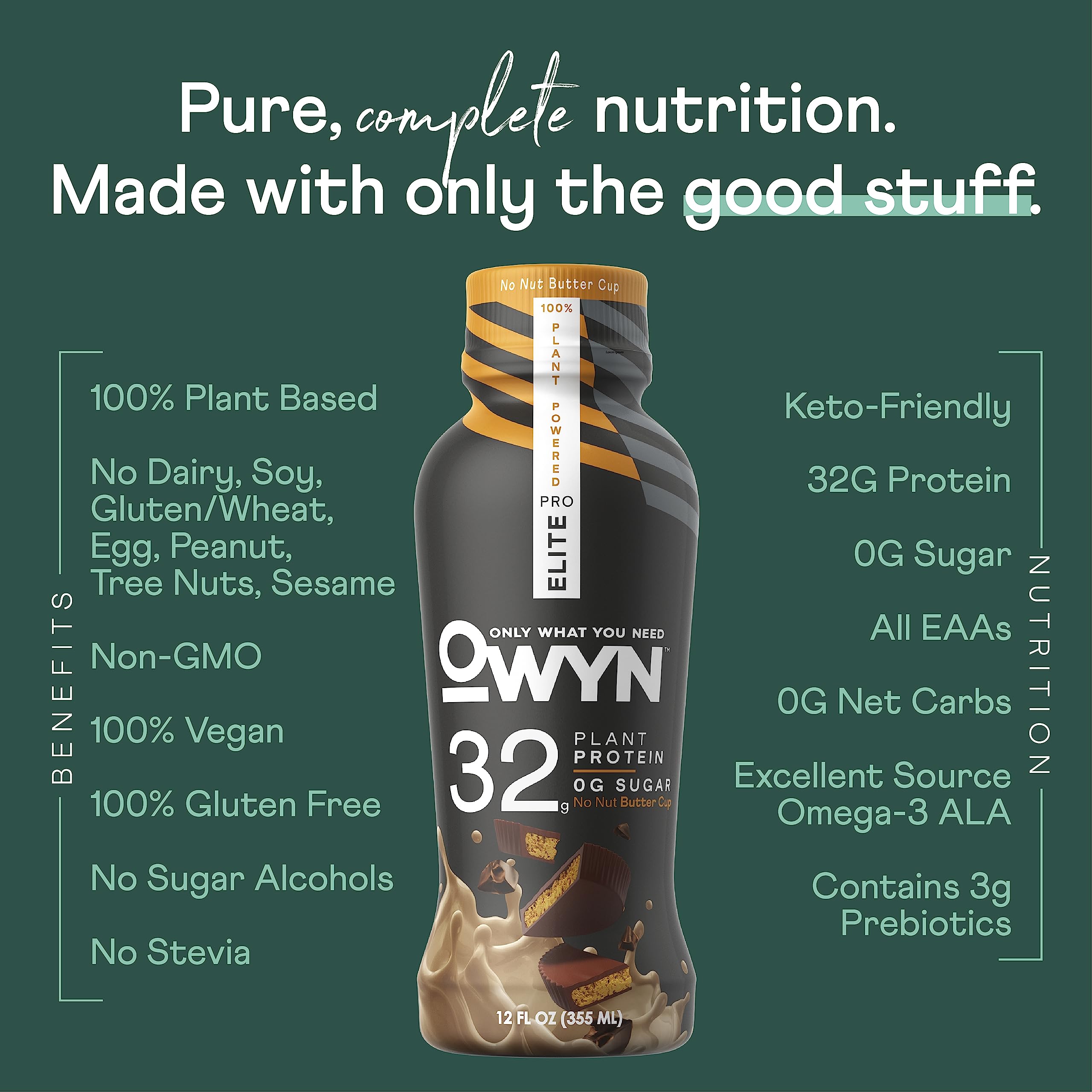 OWYN Only What You Need Pro Elite Vegan High Protein Keto Shake, 32g Protein, 9 Amino OWYN Only What You Need buy supplements canada