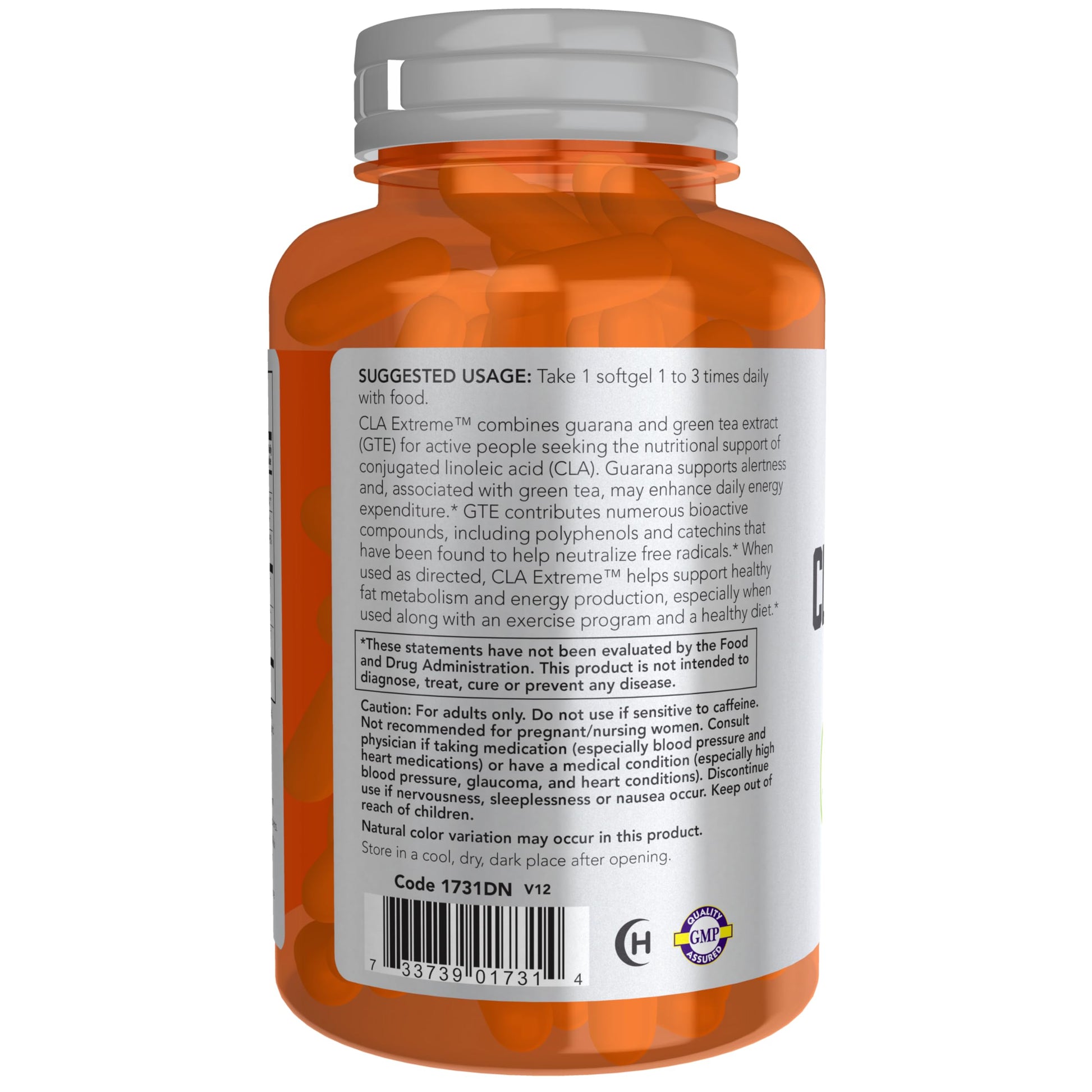 NOW Sports Nutrition, CLA Extreme™ (Conjugated Linoleic Acid) With Guarana & Green Tea NOW buy supplements canada
