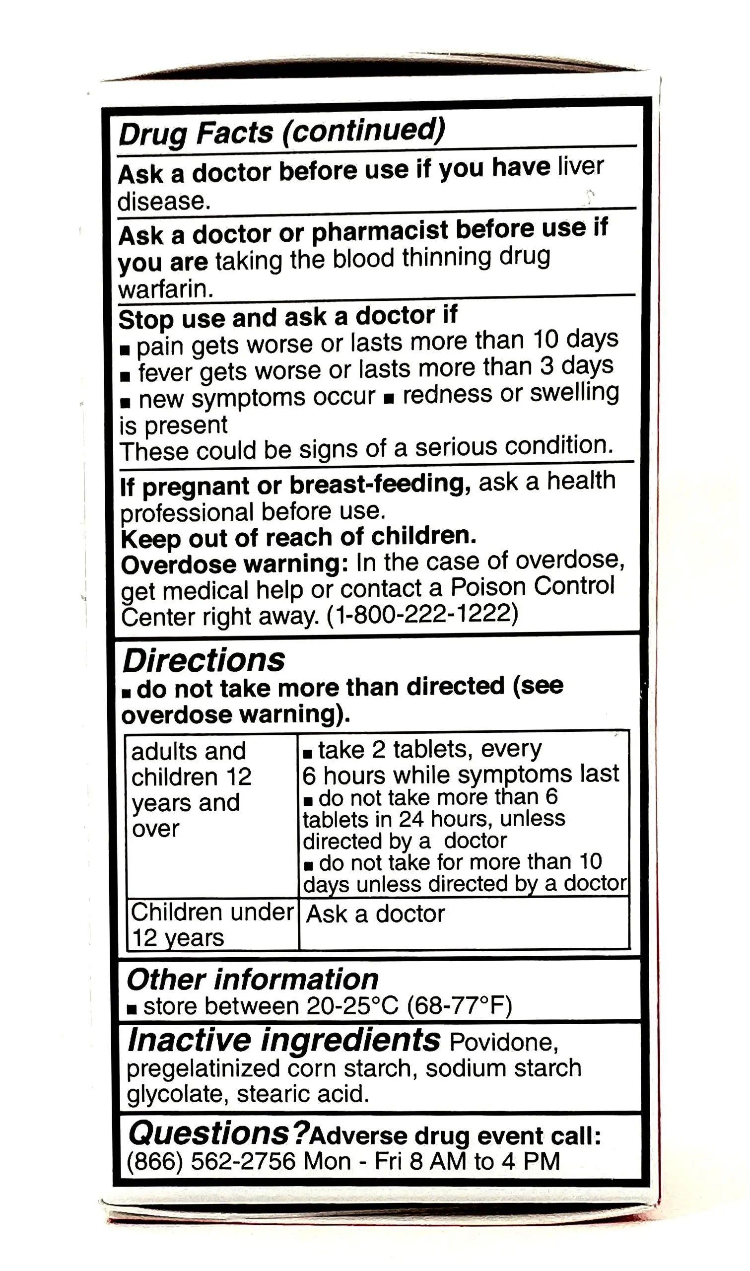 Pharbetol 500mg Extra Strength Tablets 100 Count (Generic Extra Strength) PHARBEST PHARMACEUTICALS buy supplements canada