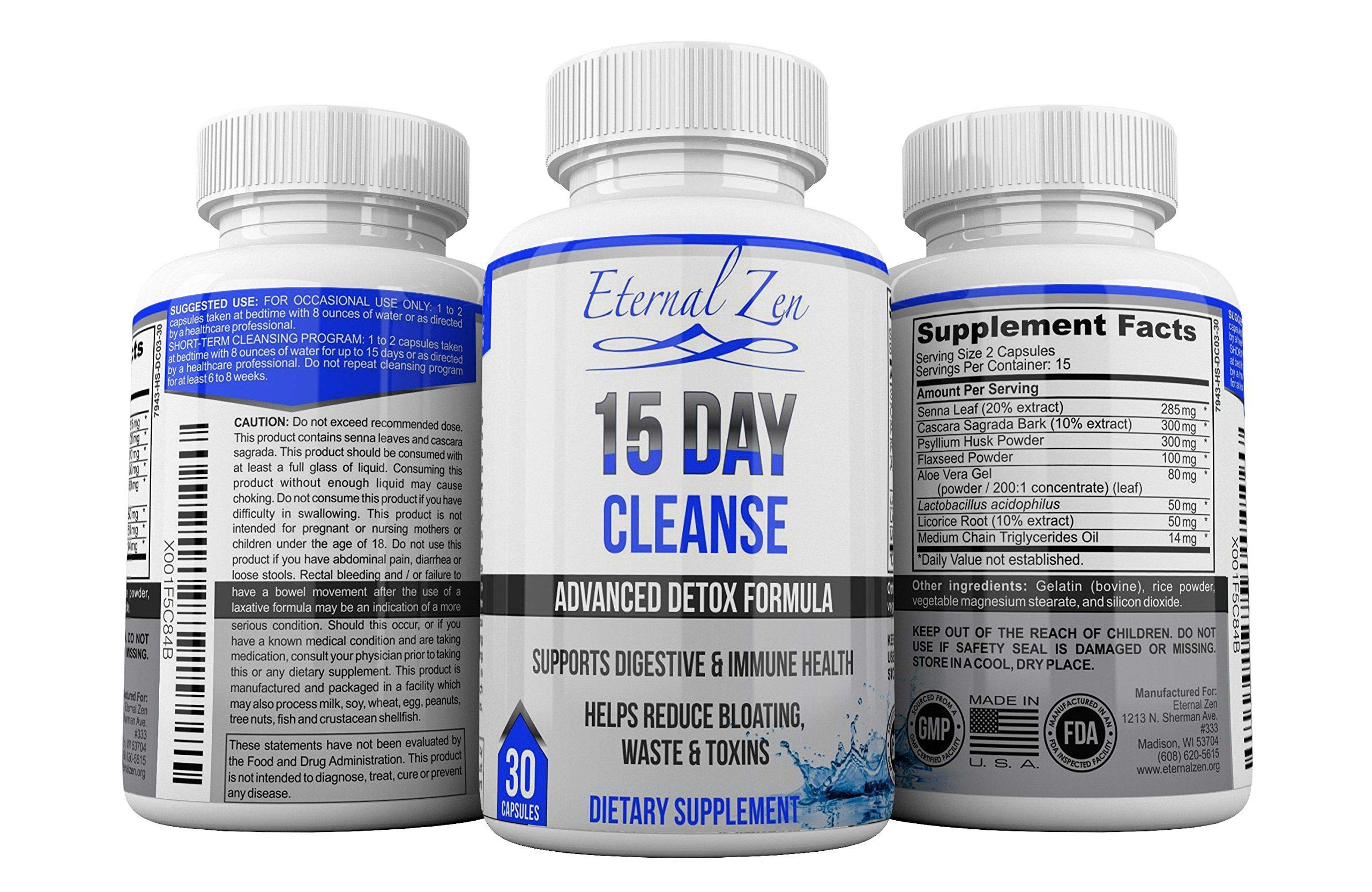 Eternal Zen 15 Day Colon Cleanser Detox with Extra Strength Herbs, Senna is a Fast Acting Eternal Zen buy supplements canada