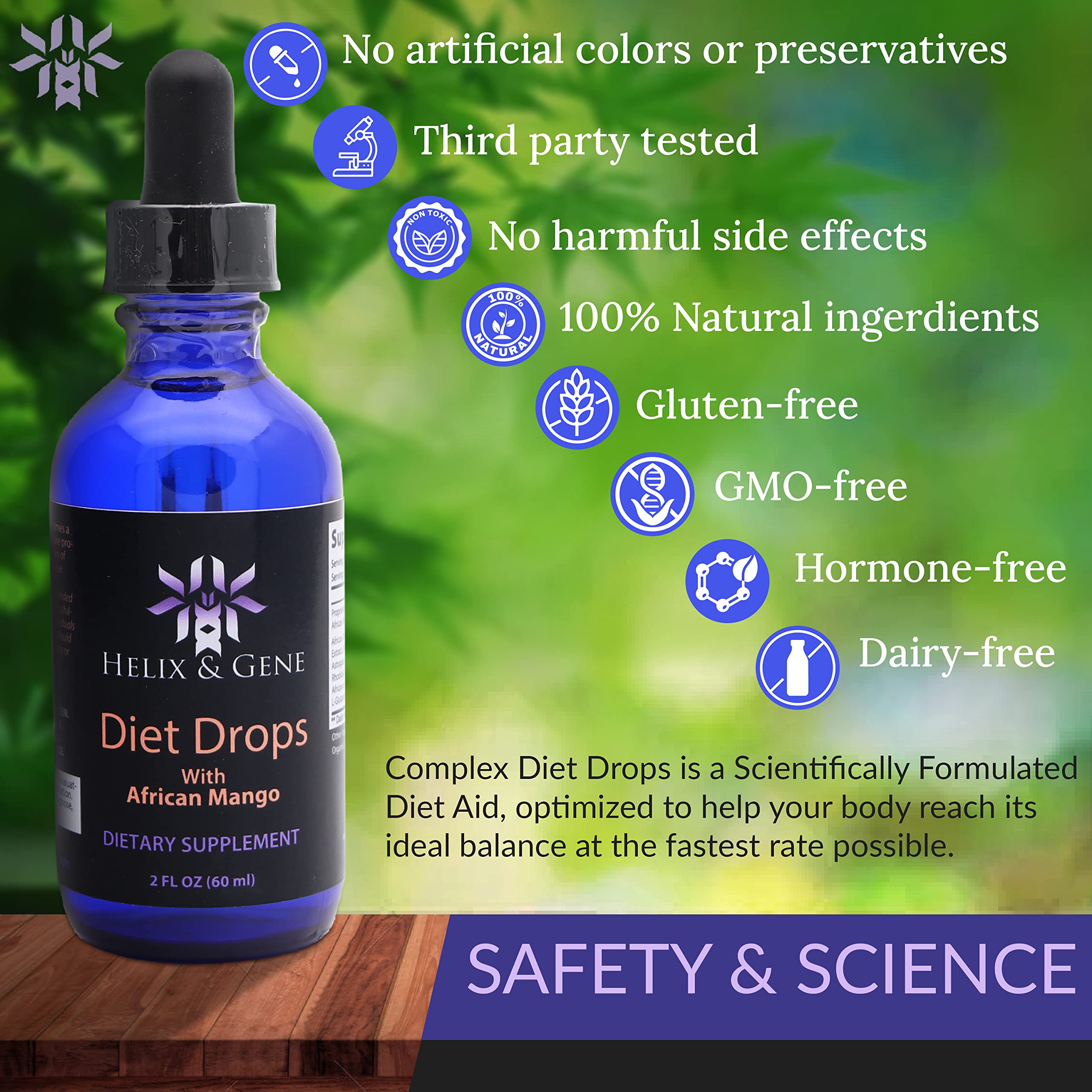 Helix & Gene Appetite Diet Drops Mango Flavor | Fast Weight Loss | Natural Metabolism Helix & Gene buy supplements canada