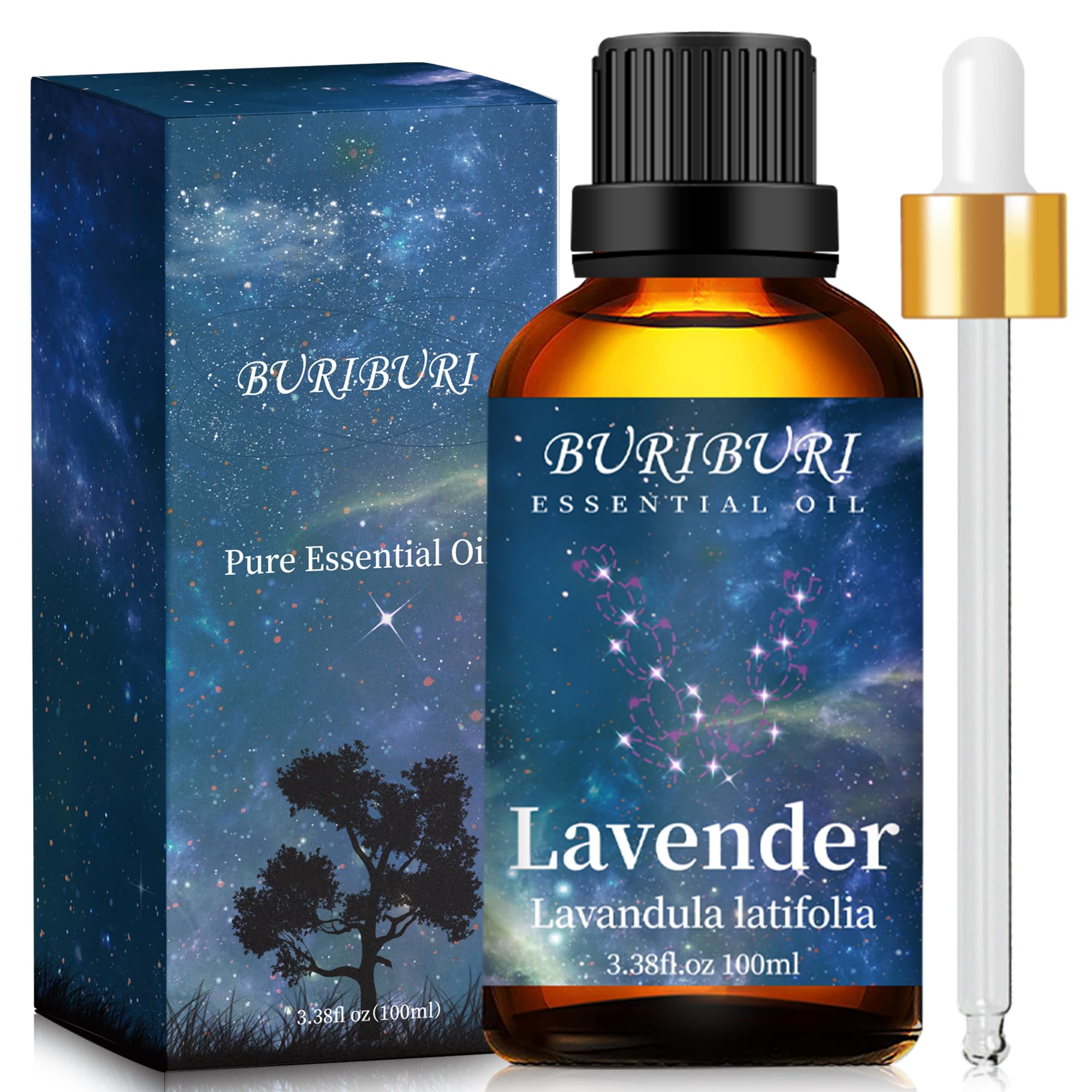 BURIBURI Lavender Essential Oil 100ML, 100% Pure Undiluted, Natural, Organic Aromatherapy Oil Lavender Oils BURIBURI buy supplements canada