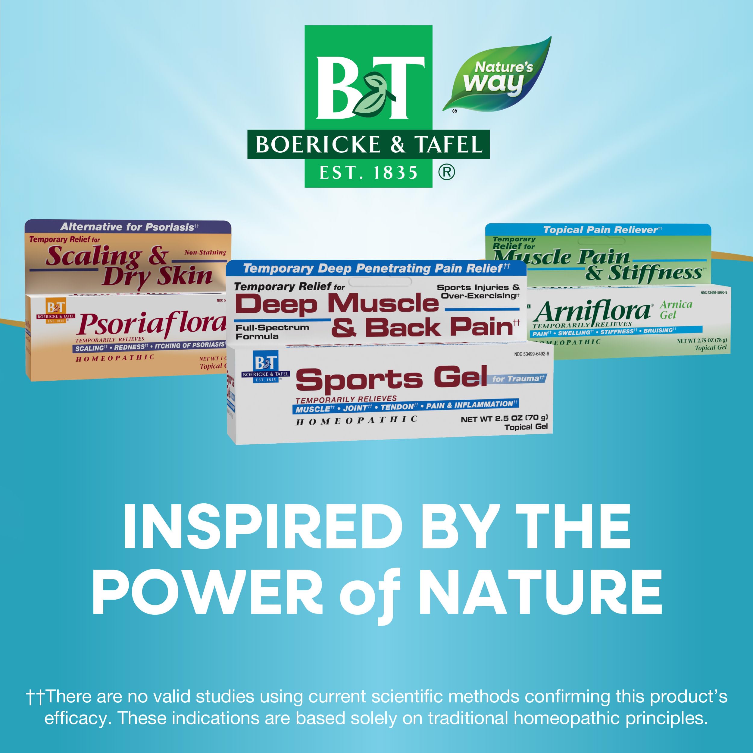 Nature's Way Boericke & Tafel Sports Gel, Relief for Deep Muscle, Joint, Tendon, & Back Pain and Inflammation, Homeopathic, 2.5 oz Nature's Way buy supplements canada