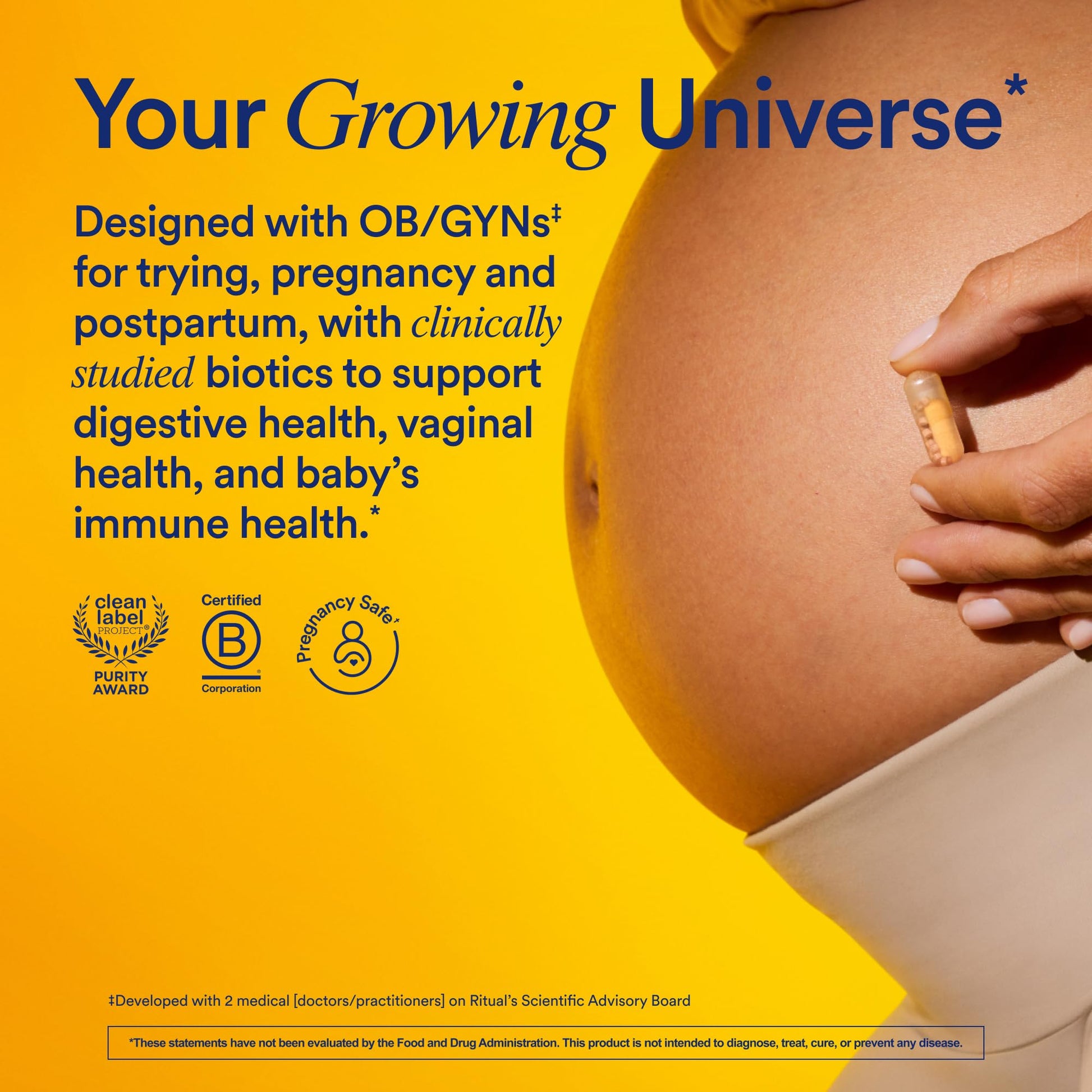 Ritual Natalbiotic™ Microbiome Support†* Biotics for Mom & Baby. Formulated to Support Digestive Health, Vaginal Health, and Baby’s Immune Health.* Designed with OB/GYNs‡. Non-GMO, Vegan, 30 Days Ritual buy supplements canada
