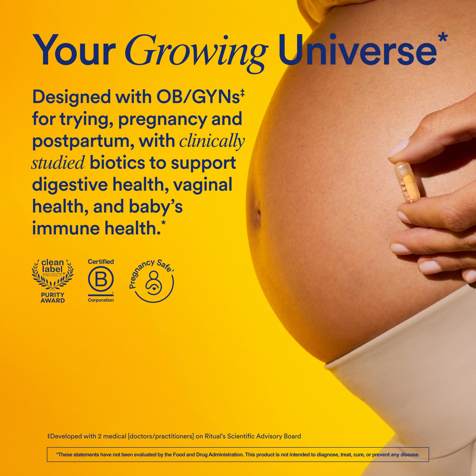 Ritual Natalbiotic™ Microbiome Support†* Biotics for Mom & Baby. Formulated to Support Digestive Health, Vaginal Health, and Baby’s Immune Health.* Designed with OB/GYNs‡. Non-GMO, Vegan, 30 Days Ritual buy supplements canada
