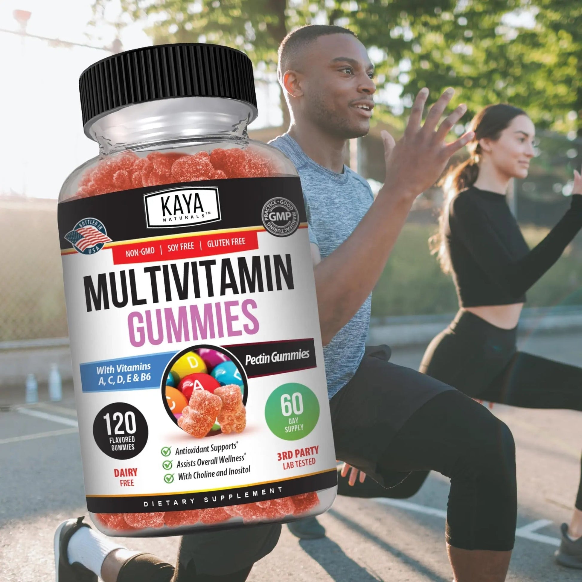 Kaya Naturals Adult Multi Vitamin Gummy, 120 Count, Biotin, Vitamin A, B-12, C & E, Including Zinc, Folic Acid, Strawberry Flavor (120 Gummies) Kaya Naturals buy supplements canada