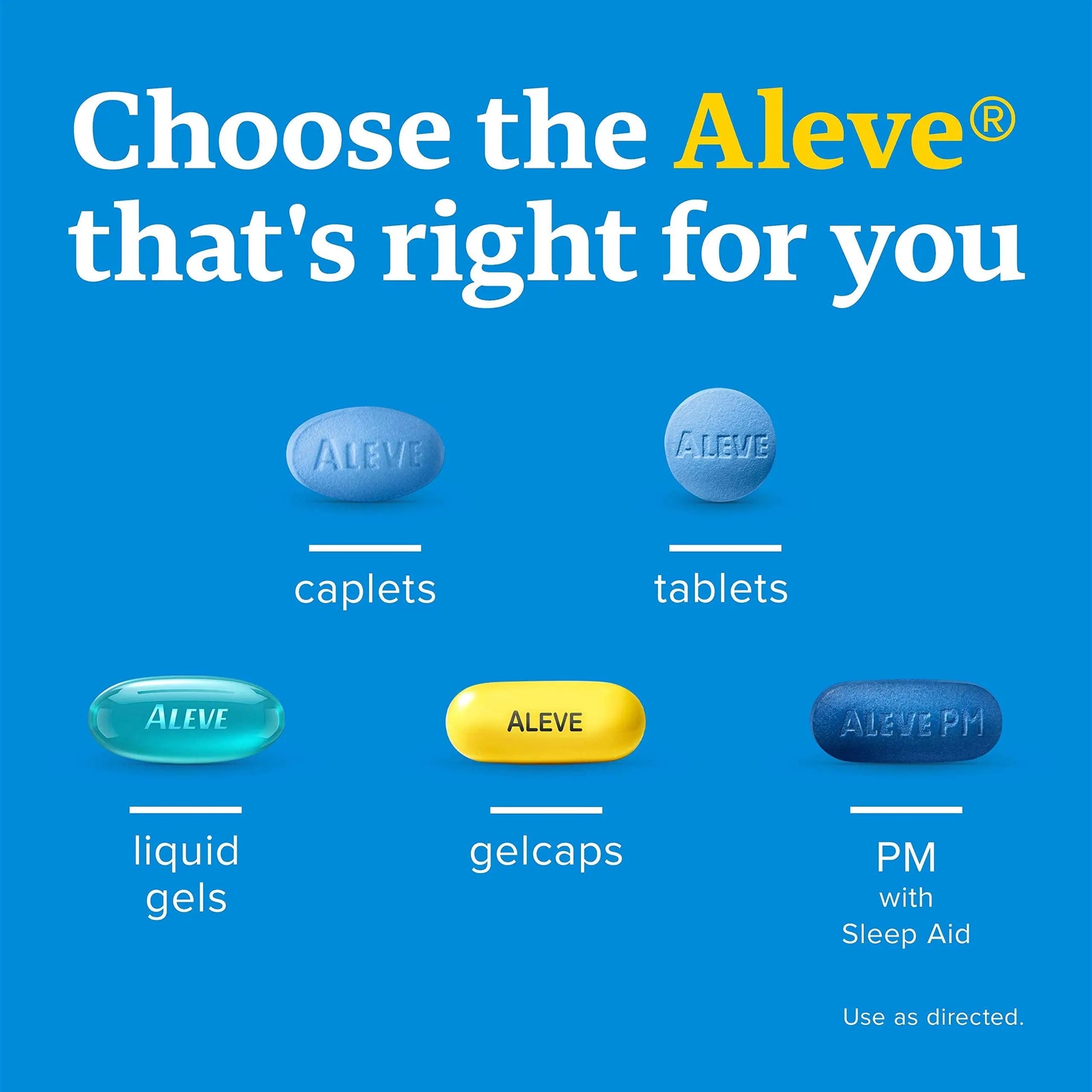 Aleve Caplets, Naproxen Sodium 220 mg (NSAID), Pain Reliever/Fever Reducer, #1 Orthopedic Surgeon Recommended, 270 Count Aleve buy supplements canada