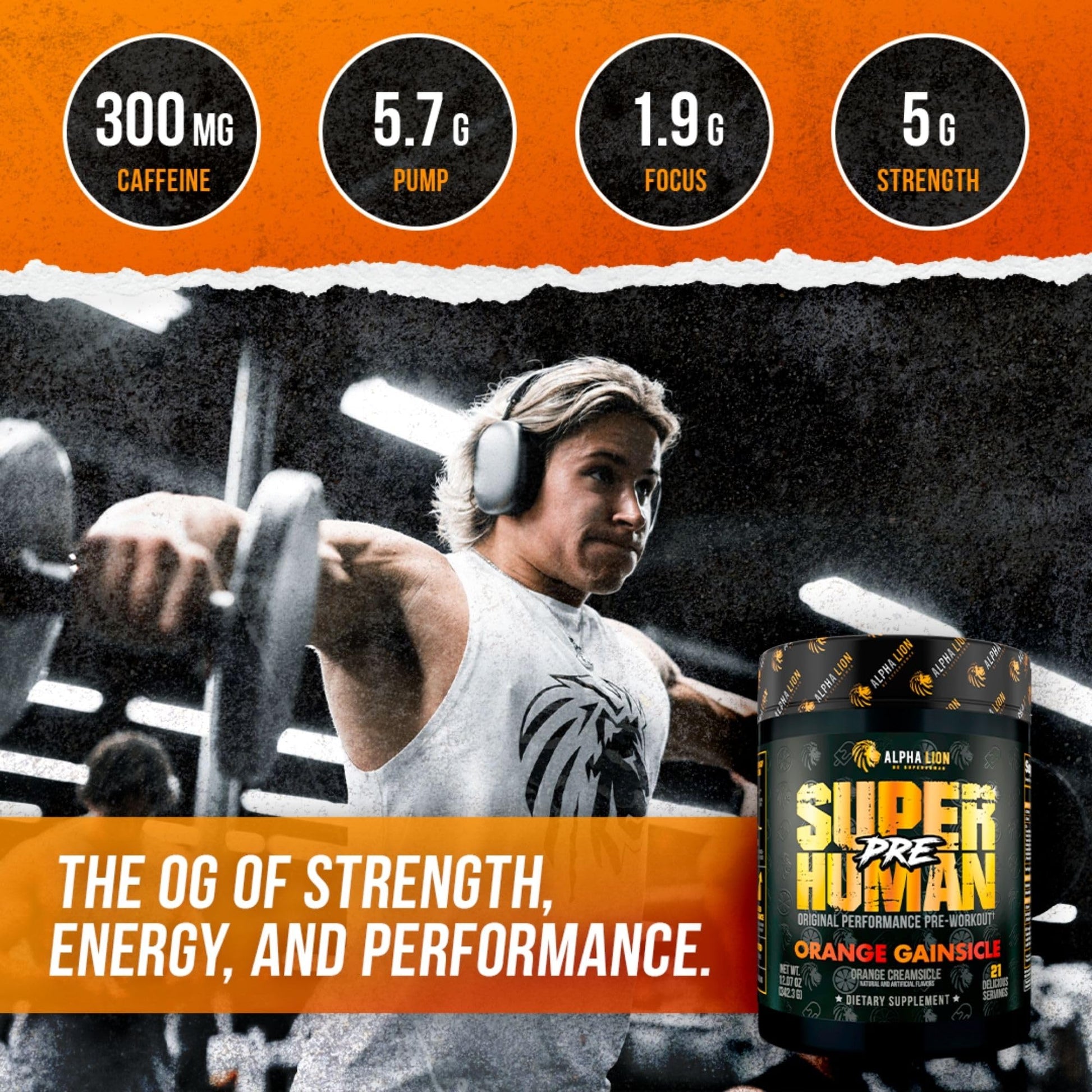 ALPHA LION Superhuman Pre Workout Powder, Beta Alanine, L-Taurine & Tri-Source ALPHA LION buy supplements canada