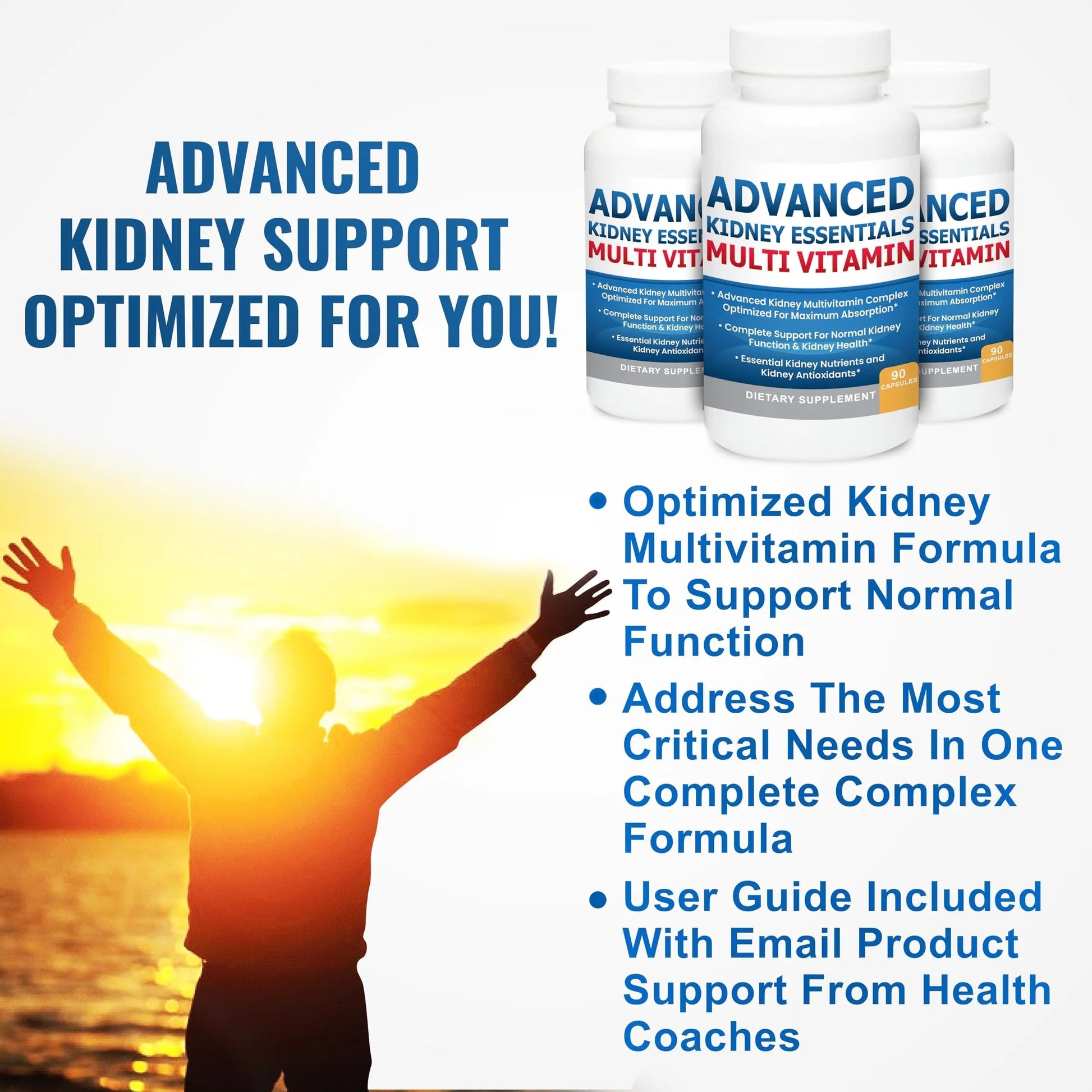 Advanced Kidney Essentials Multivitamin. Kidney Support Supplement for Complete Kidney Health. Kidney Health Supplement Kidney Restore buy supplements canada
