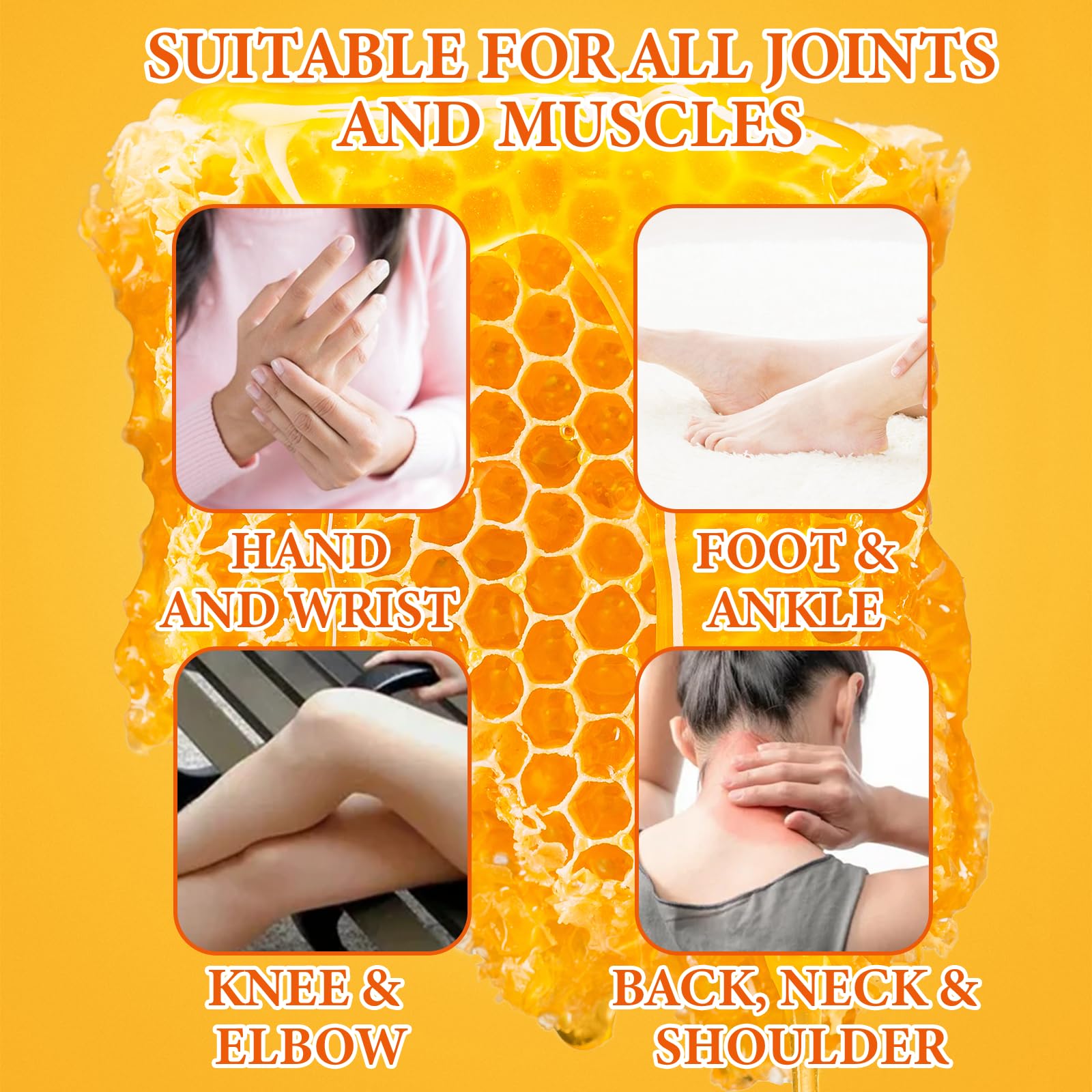 Beeswax and Honey Fast Acting Joint Muscle Bone Cream, Immediate Help for Back, Neck, Hand, Feet, Knee, Shoulder, Topical, Nerve, Plantar, Ankle, Foot Discomfort, Natural Added YOKOBBYES buy supplements canada