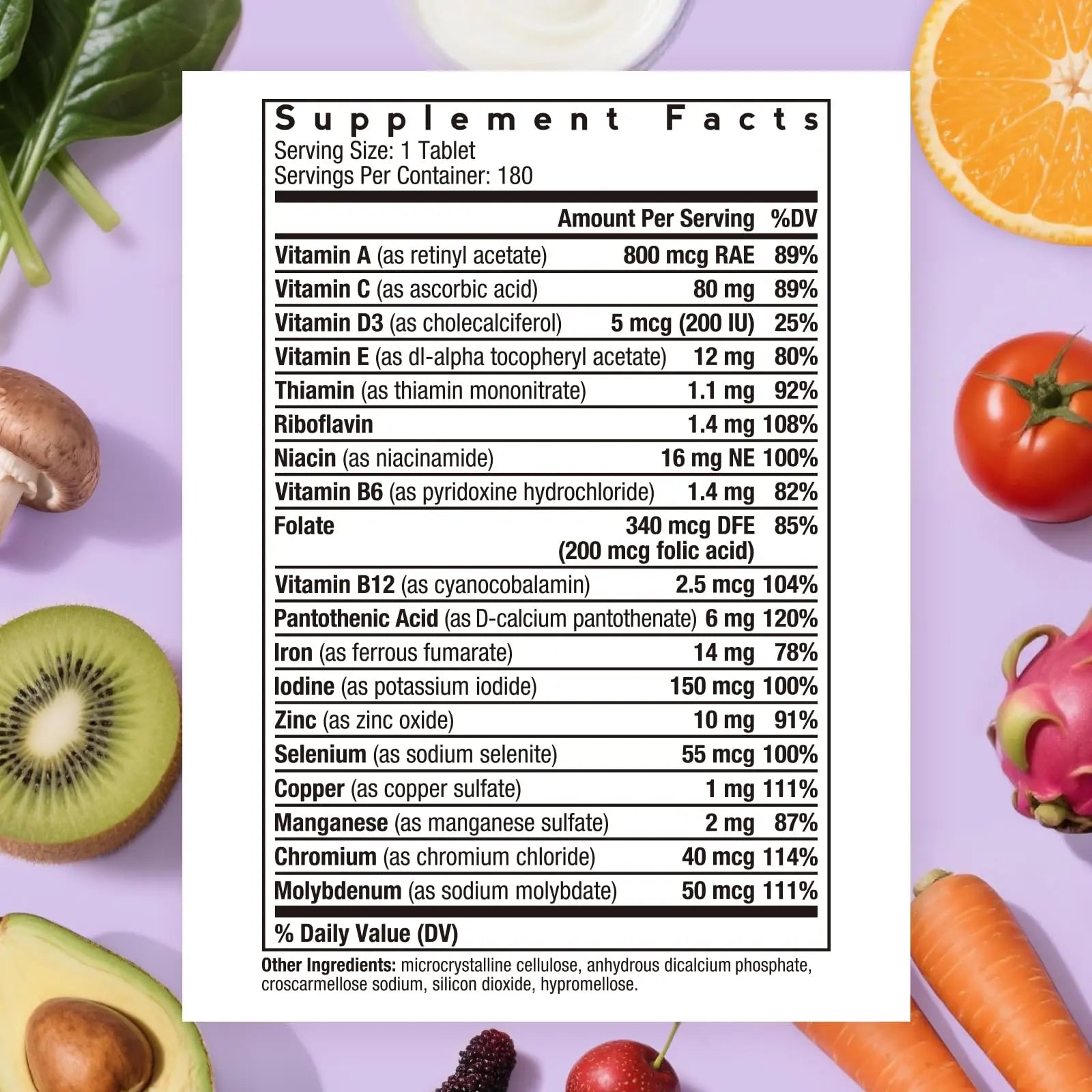 Doctor's Recipes Multivitamin for Women & Men, Immune, Energy & Brain Health Support, Vitamin A, C, D3, E, B6, B12, Folic Acid Doctor's Recipes buy supplements canada