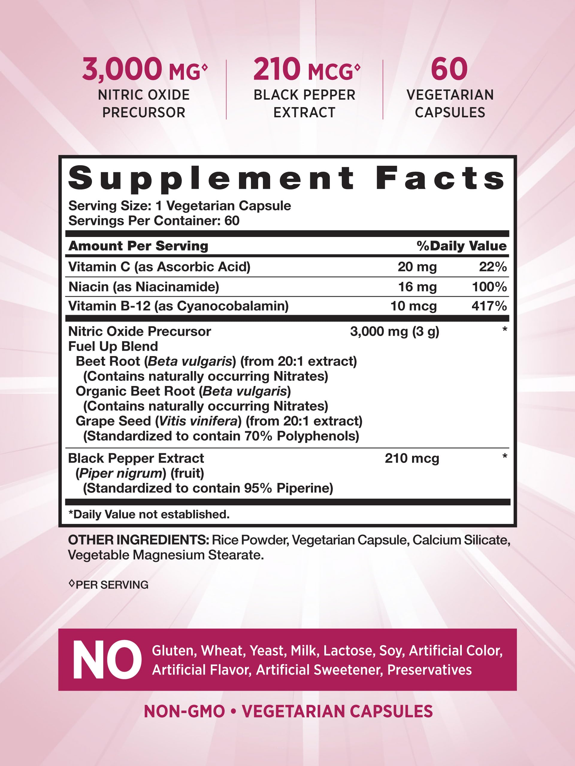 Nature's Truth Beet Root Capsules | 60 Count | Nitric Oxide Supplement for Men and Women Nature's Truth buy supplements canada