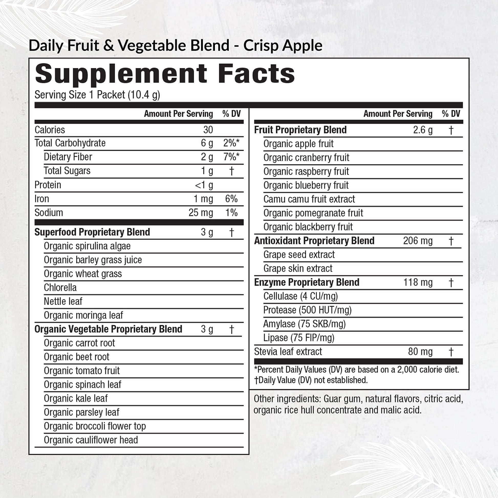 Equilife Daily Fruit & Vegetable Blend, Superfood Antioxidant Supplement, Crisp Apple Flavor with Vitamin C, Fiber, and 9 Essential Amino Acids, Supports Energy, Vegan, 14 Single Serve Packets Equilife buy supplements canada