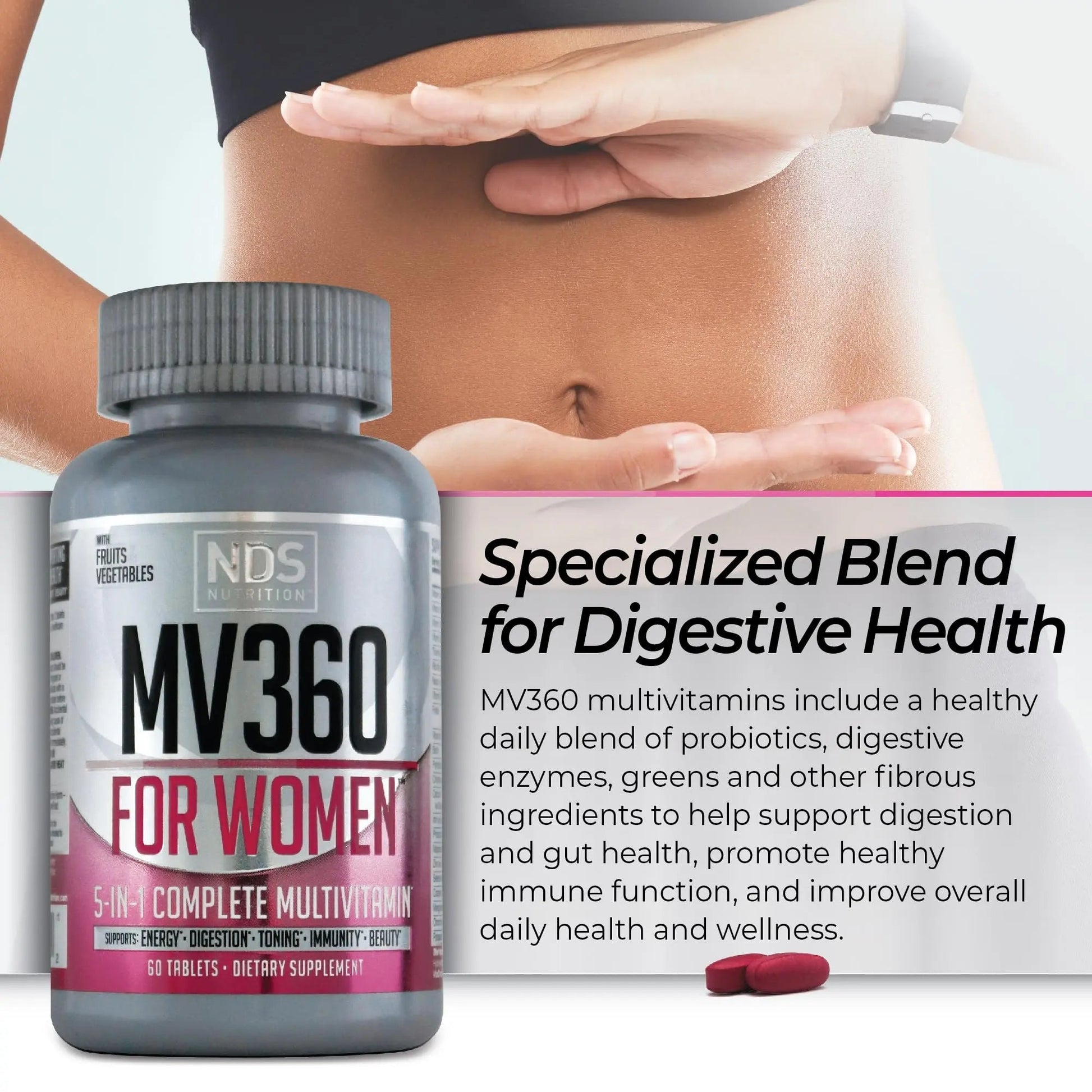 FitLife Brands Women's Nutrition MV360, 5-in-1 Complete Multivitamin with Essential Vitamins for Energy, Digestion, Toning, Immune Support FitLife Brands buy supplements canada