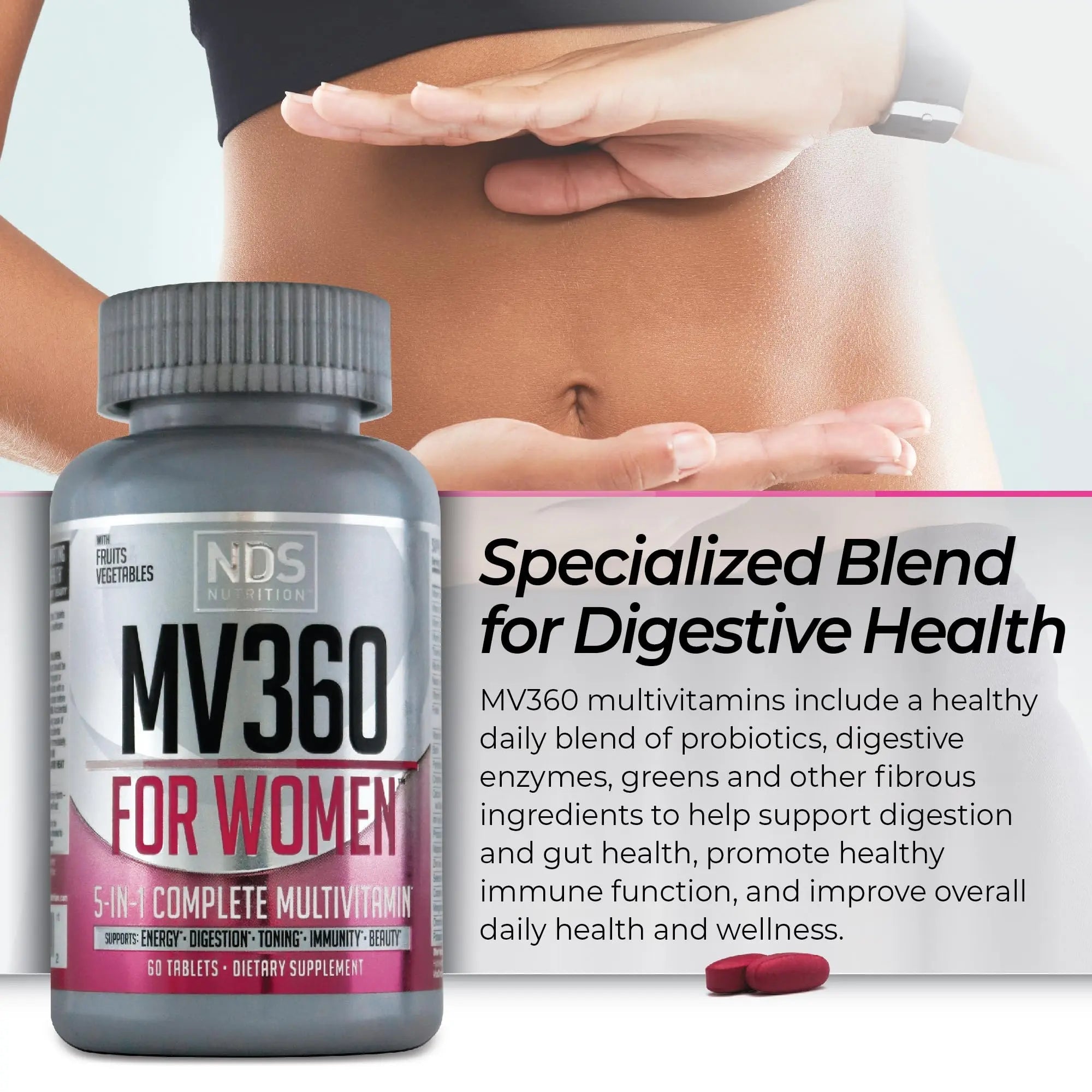 FitLife Brands Women's Nutrition MV360, 5-in-1 Complete Multivitamin with Essential Vitamins for Energy, Digestion, Toning, Immune Support FitLife Brands buy supplements canada