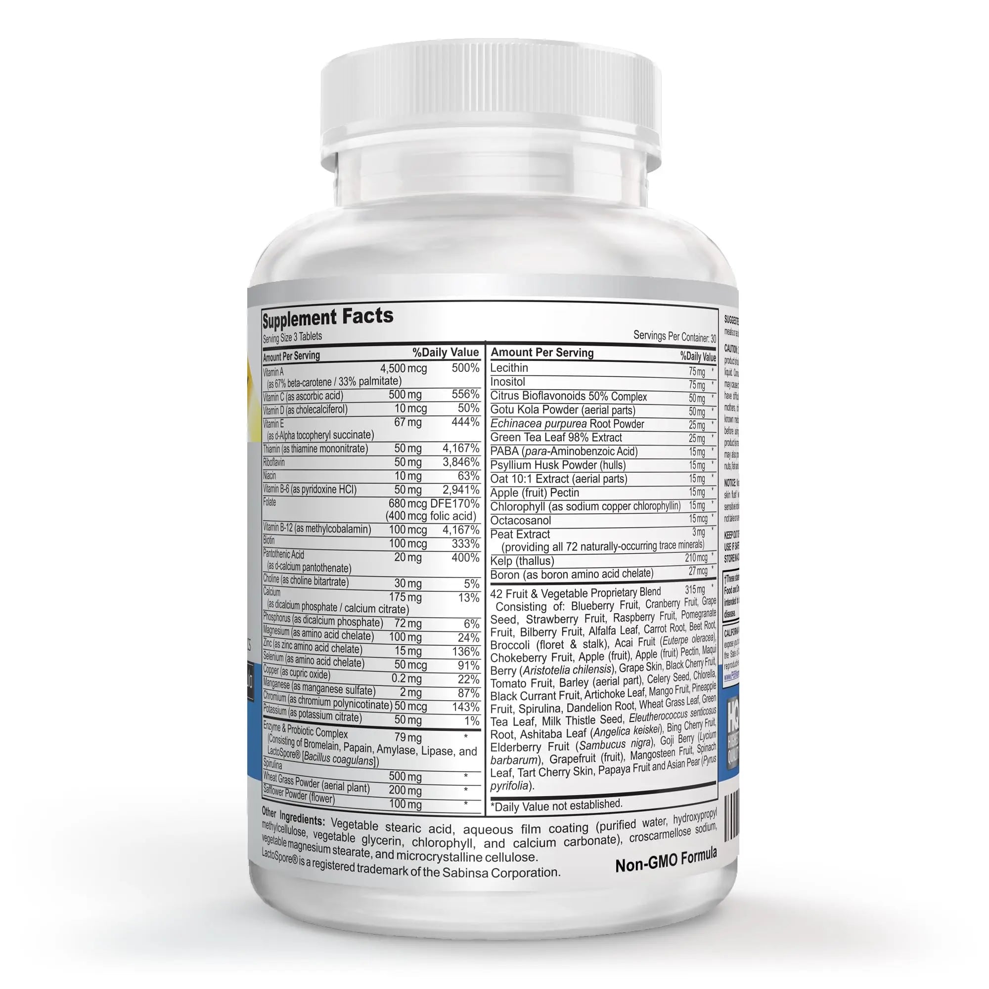 Vegan Whole Food Multivitamin & Mineral - Vitamins A B1 B2 B6 B12 C D3 E & 110 Super Foods, Herbs, Greens & Reds Vitalité Now! buy supplements canada