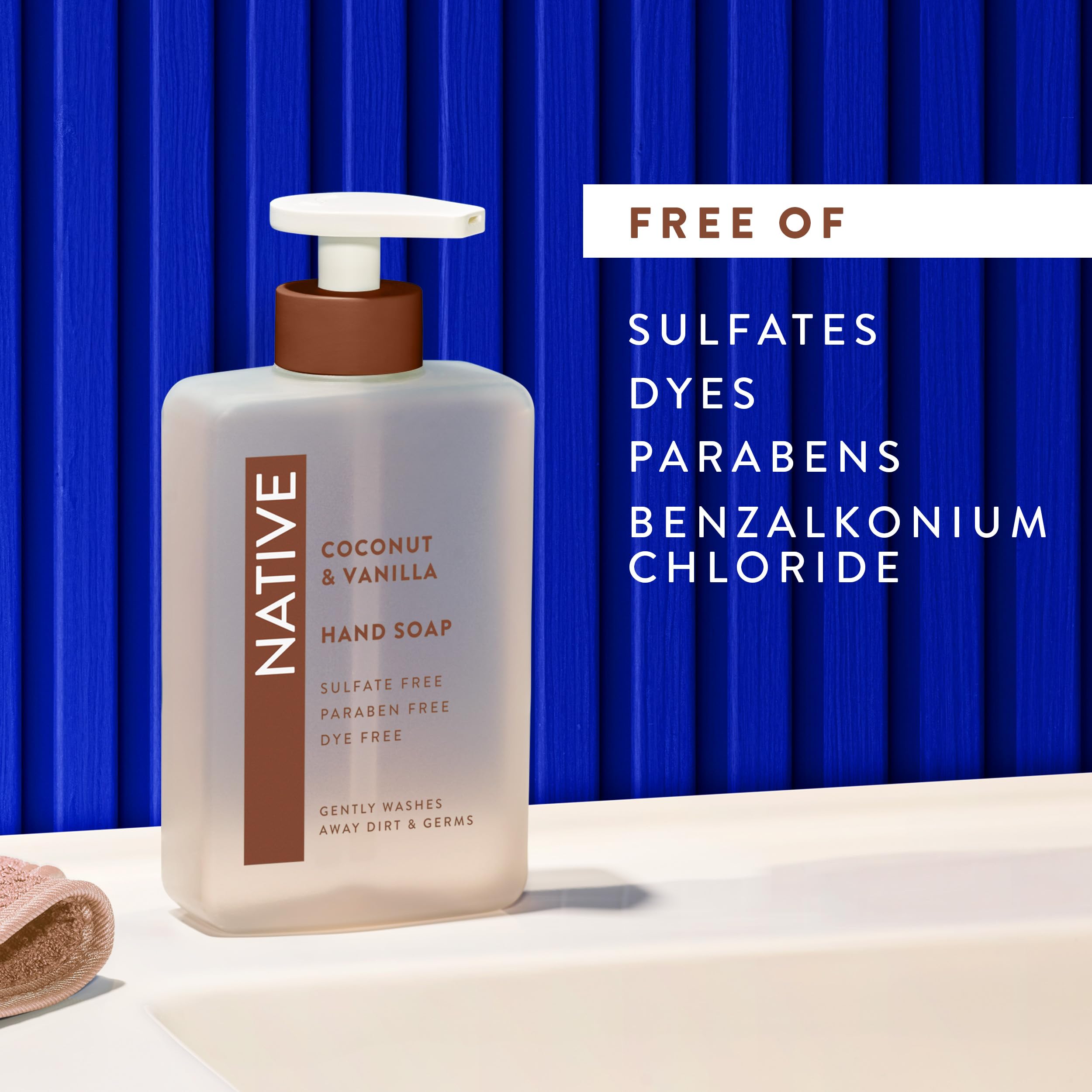 Native Liquid Hand Soap, Coconut & Vanilla Scent, Non-Drying Formula for Soft, Smooth Hands Native buy supplements canada