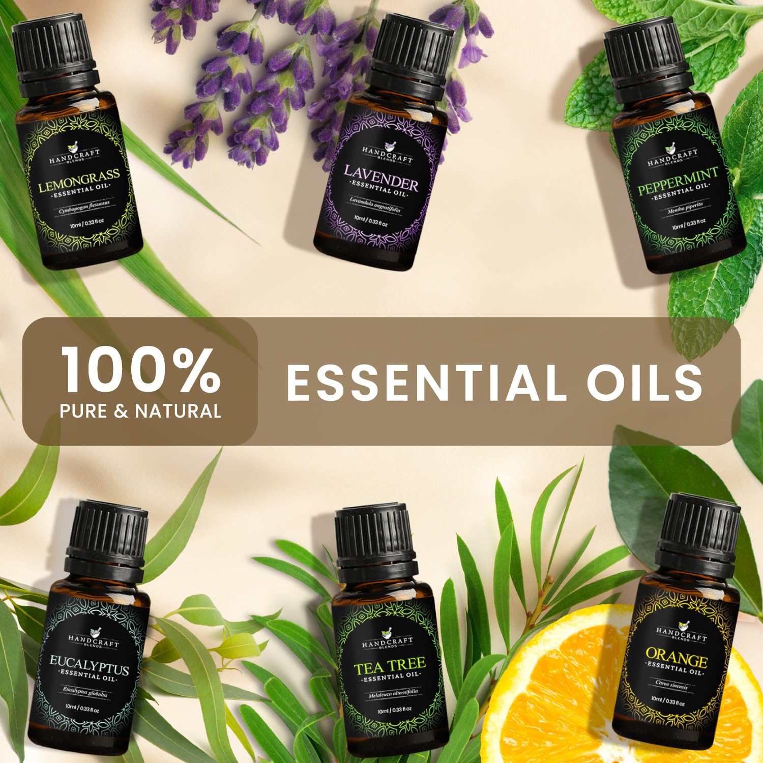 Handcraft Essential Oils Set – Top 6 Essential Oil Diffuser Oils for Home, Candle Making, Aromatherapy Oils Handcraft Blends buy supplements canada