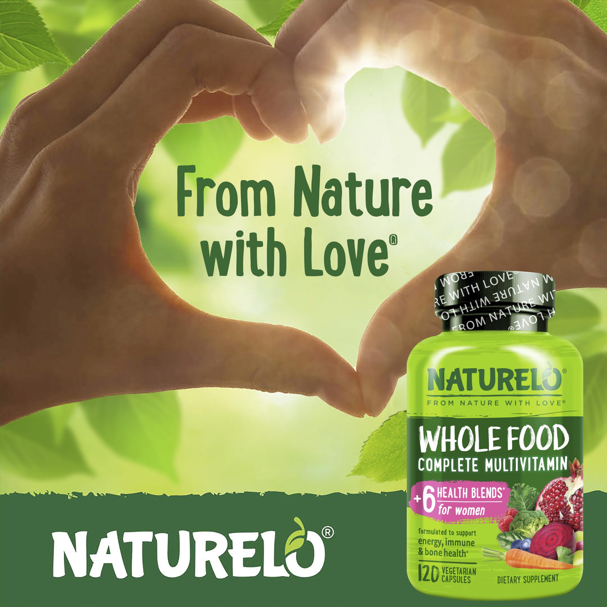 NATURELO Whole Food Multivitamin for Women - with Vitamins, Minerals, & Organic Extracts - Supplement for Energy and Heart Health NATURELO buy supplements canada