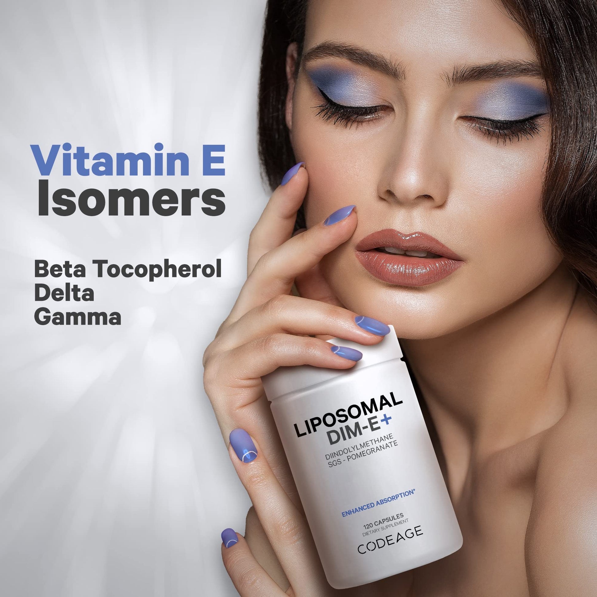 Codeage Liposomal DIM Supplement - 4 Months Supply of DIM Vitamins and SGS, Pomegranate, Broccoli, Vitamin E Isomers Tocopherols Alpha Beta Gamma Delta - Liposomal Formula - Gluten-Free - 120 Capsules Codeage buy supplements canada