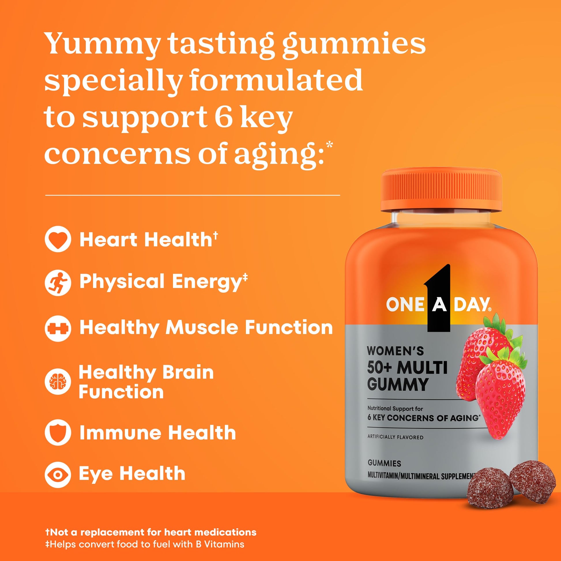 One A Day Multivitamin for Women 50 and Over, Women's Multivitamin Gummy 50 plus for Immune Support ONE A DAY buy supplements canada