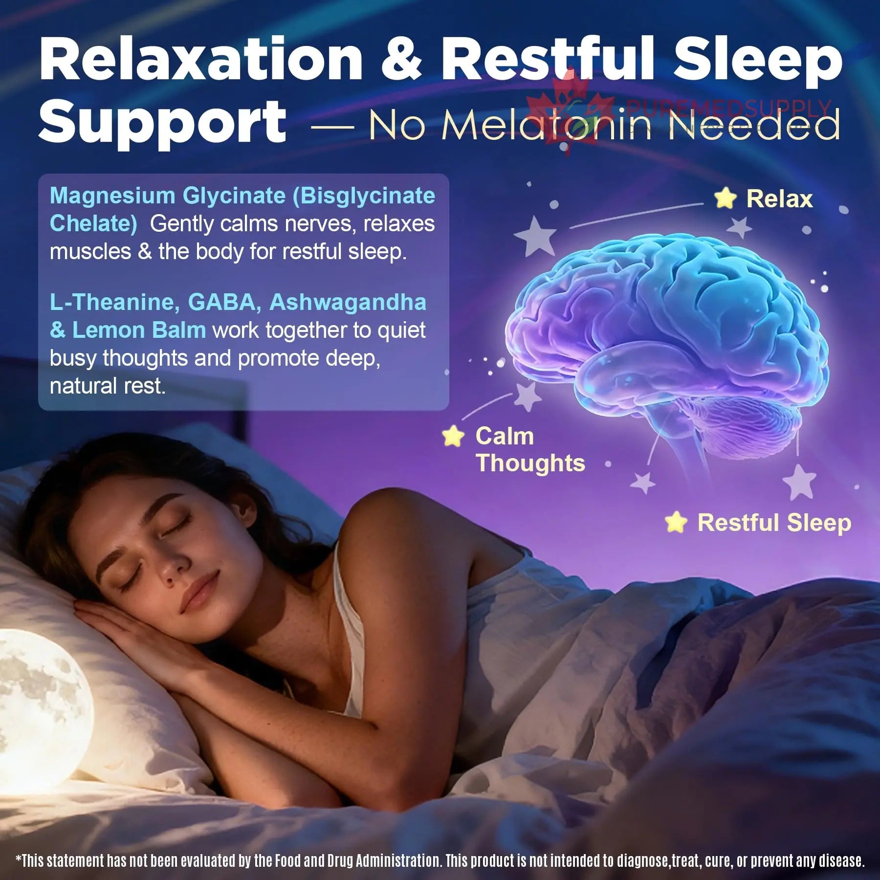 Full Spectrum Magnesium Glycinate Complex 21 in 1 Gummies for Deep Calm Sleep, 12 Forms Magnesium Citrate Malate Taurate Orotate for Women Men + Probiotics w/Ashwagandha, L-Theanine, GABA, 120Cts Nextdia buy supplements canada