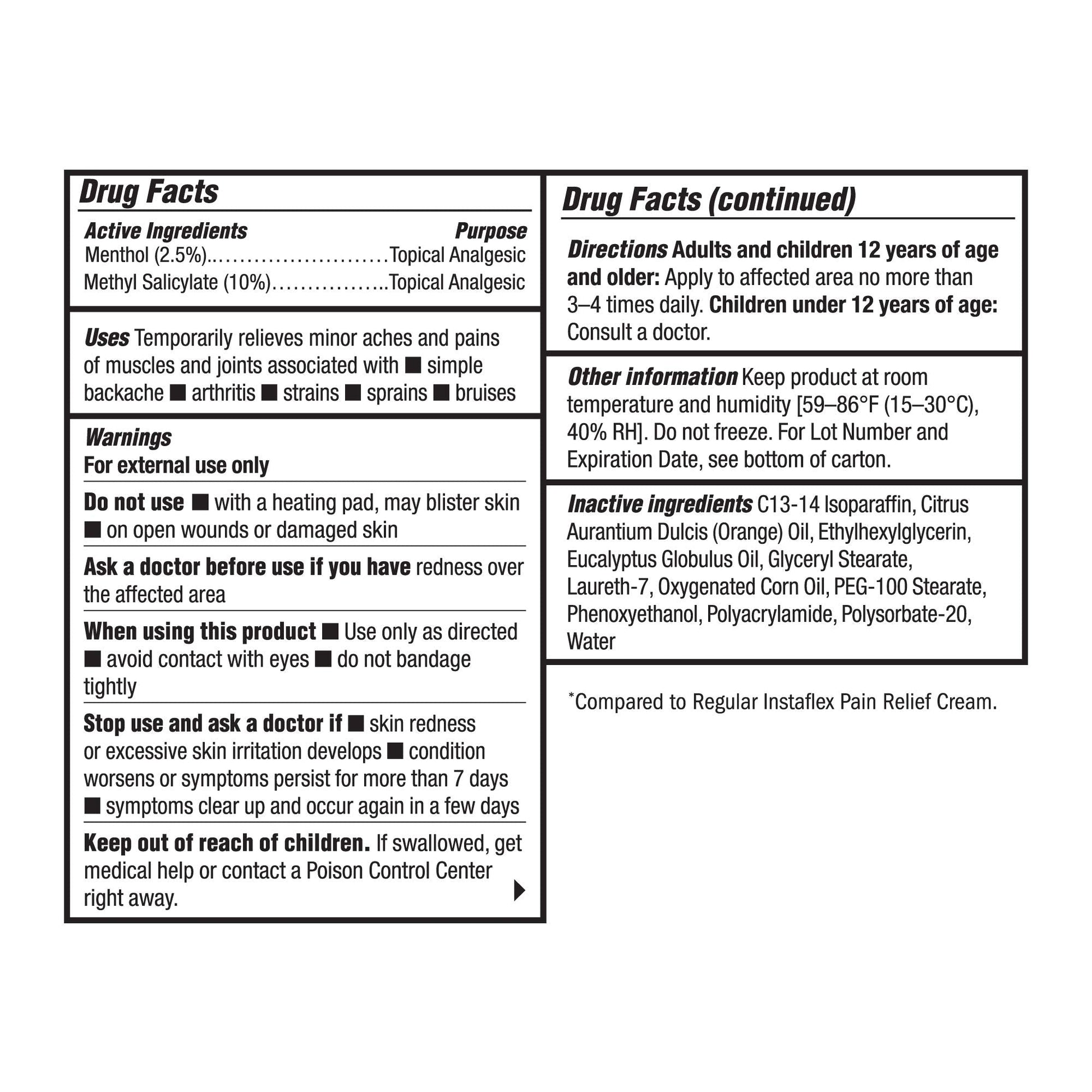 Healthy Directions Instaflex Extra Strength Pain Relief Cream, with 2X The Pain-Fighting Ingredients, Rubs Out Your Toughest Muscle & Joint Pain (2 oz) Instaflex buy supplements canada