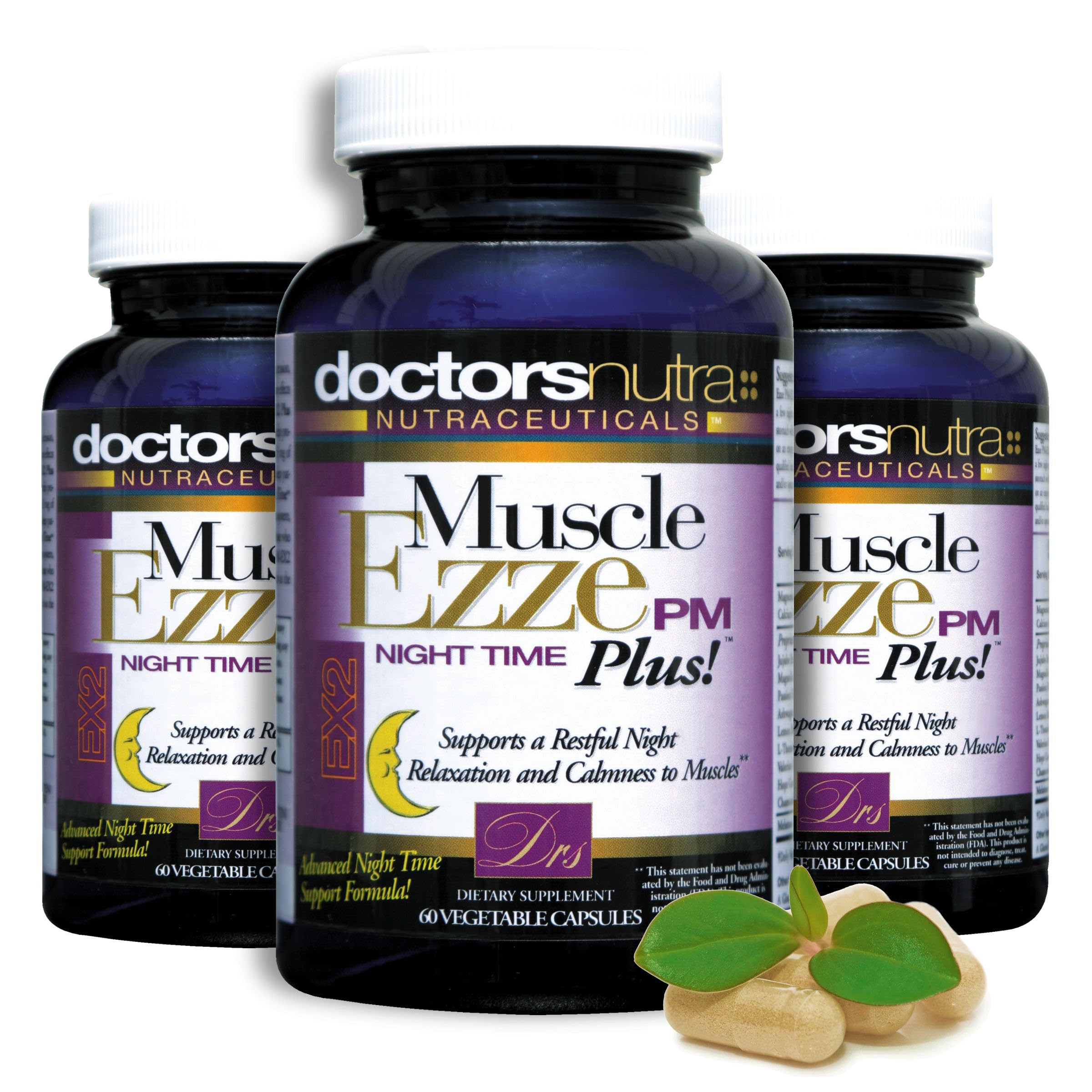 Muscle Ezze PM Plus Night Time Capsules by Doctors Nutra - Nighttime Use - Gluten-Free - 60 Capsules Doctors Nutra Nutraceuticals buy supplements canada
