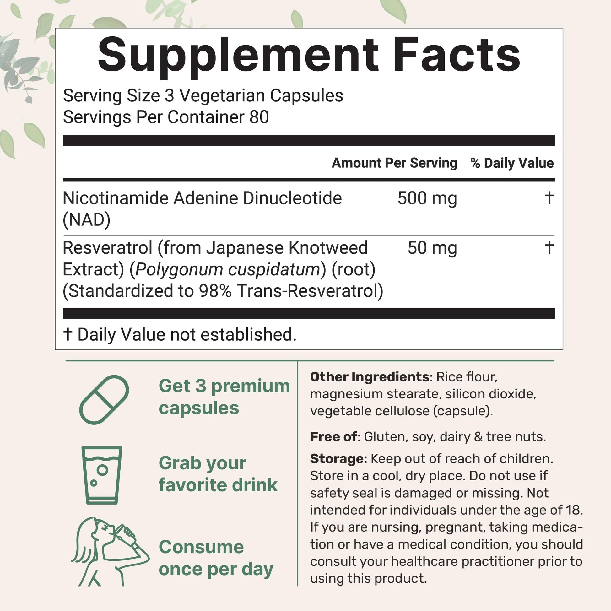 Micro Ingredients NAD+ 500mg with Resveratrol, 240 Veggie Capsules | 2-in-1 NAD Supplement for Women & Men | NMN Pathway Alternative | Non-GMO, Gluten Free Micro Ingredients buy supplements canada