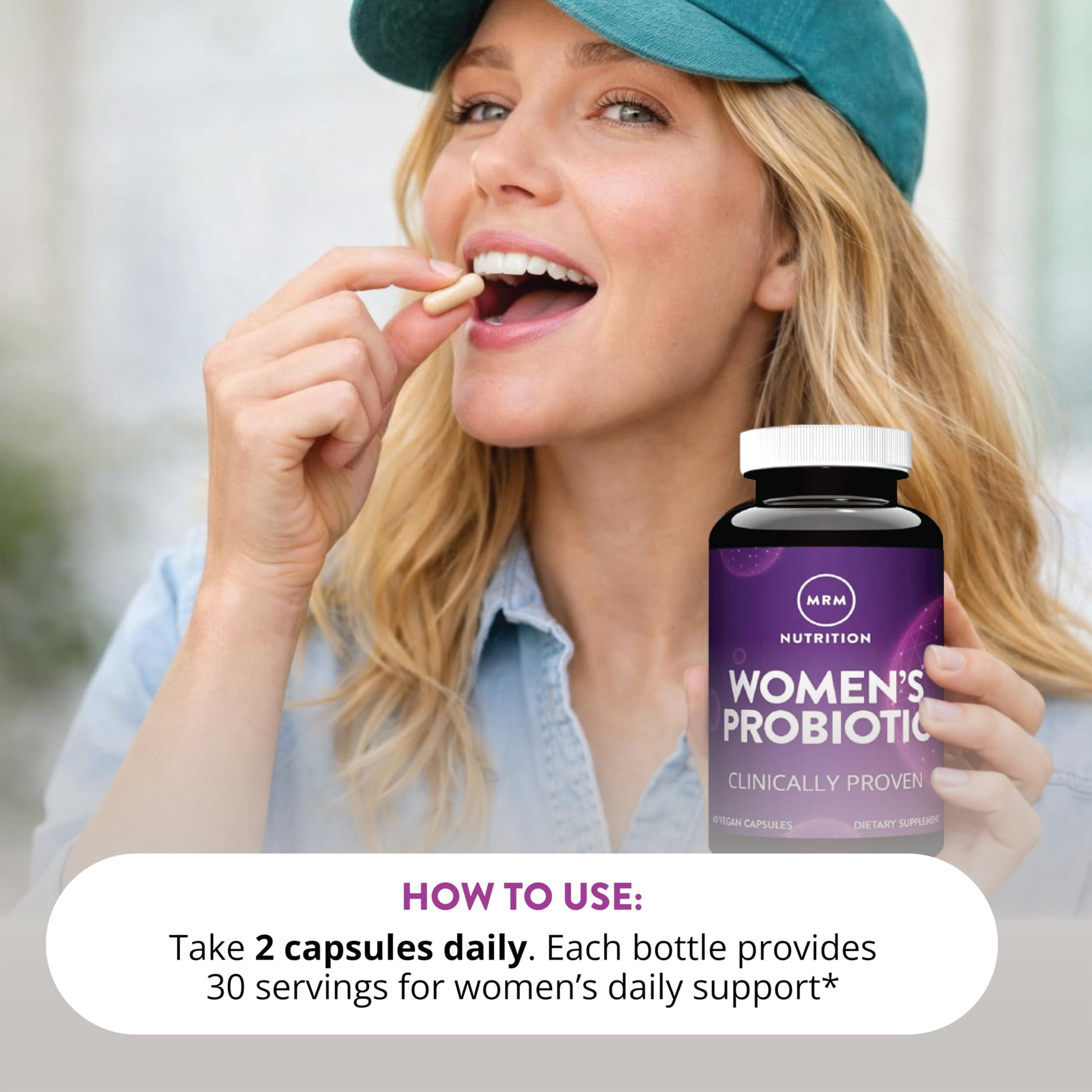 MRM Nutrition Women's Probiotics - Patented Formula Supports Urinary Tract, Vaginal, & Immune Health for Women, Prebiotic Supplement, 3.5 Billion Cells MRM buy supplements canada