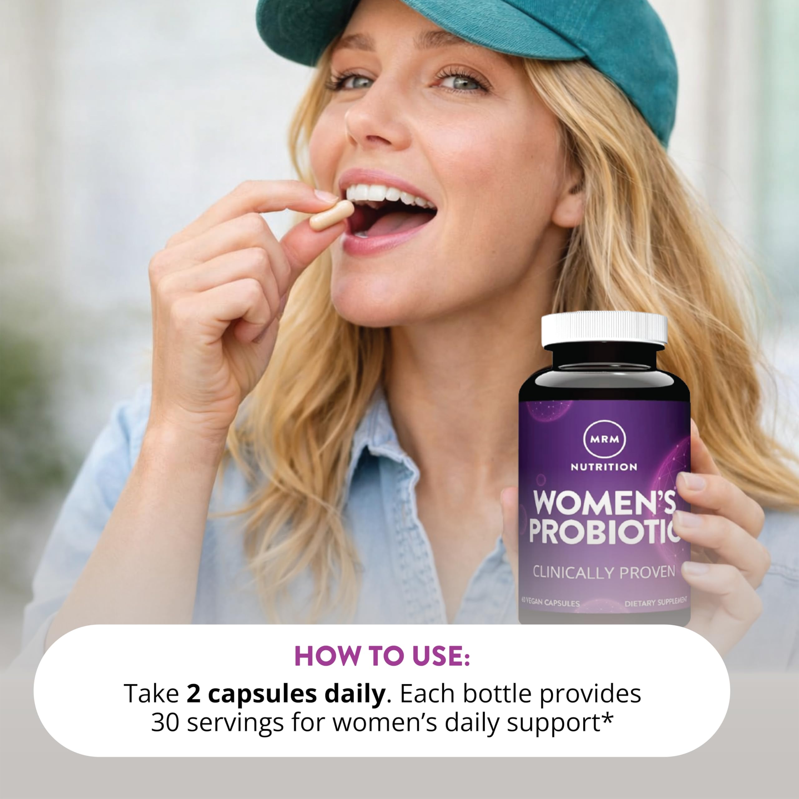 MRM Nutrition Women's Probiotics - Patented Formula Supports Urinary Tract, Vaginal, & Immune Health for Women, Prebiotic Supplement, 3.5 Billion Cells MRM buy supplements canada