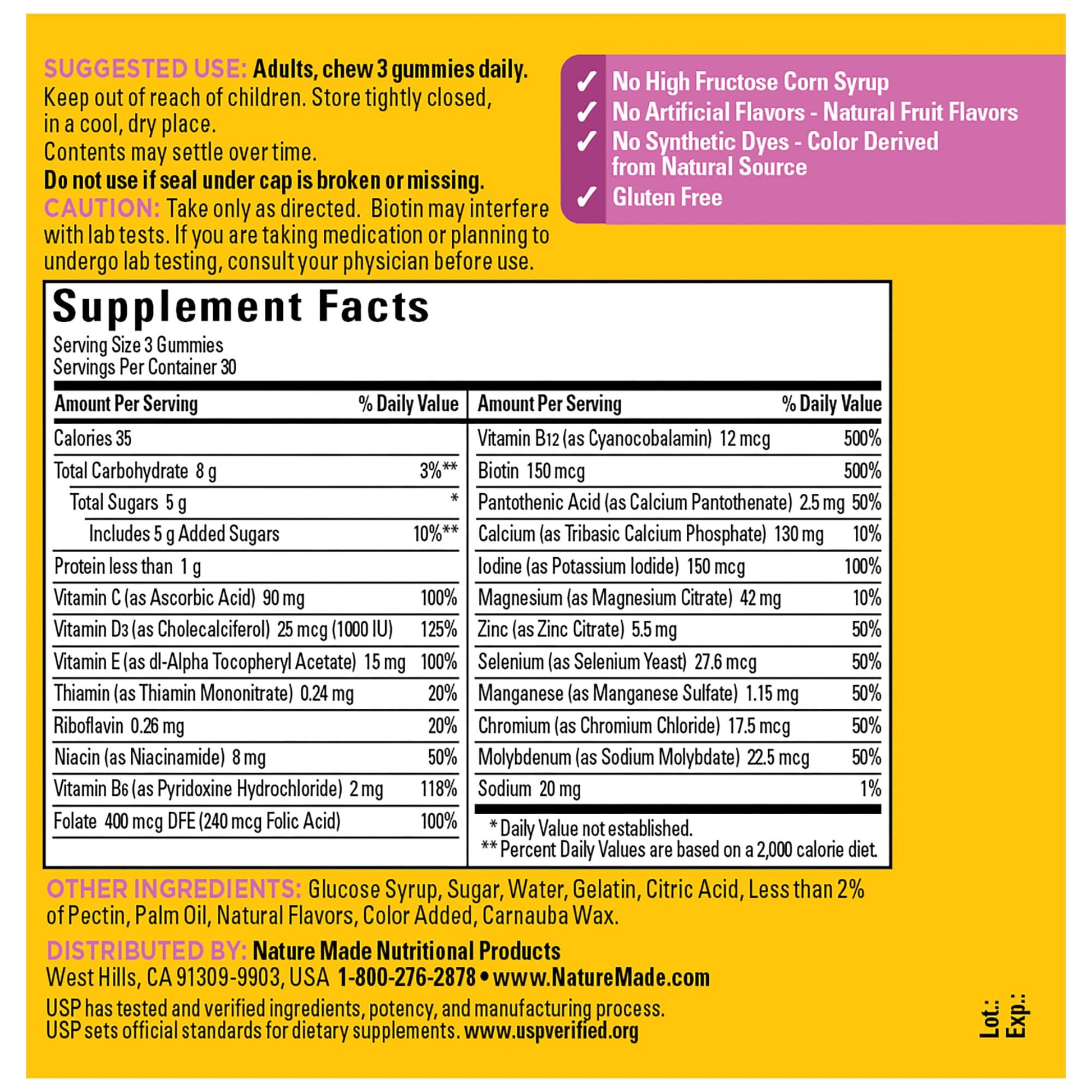 Nature Made Advanced Womens Gummy Multivitamins with Magnesium Citrate, Calcium, B Vitamins, Multivitamin Gummies for Women, 90 Multi Vitamin Gummies, 30 Day Supply Nature Made buy supplements canada