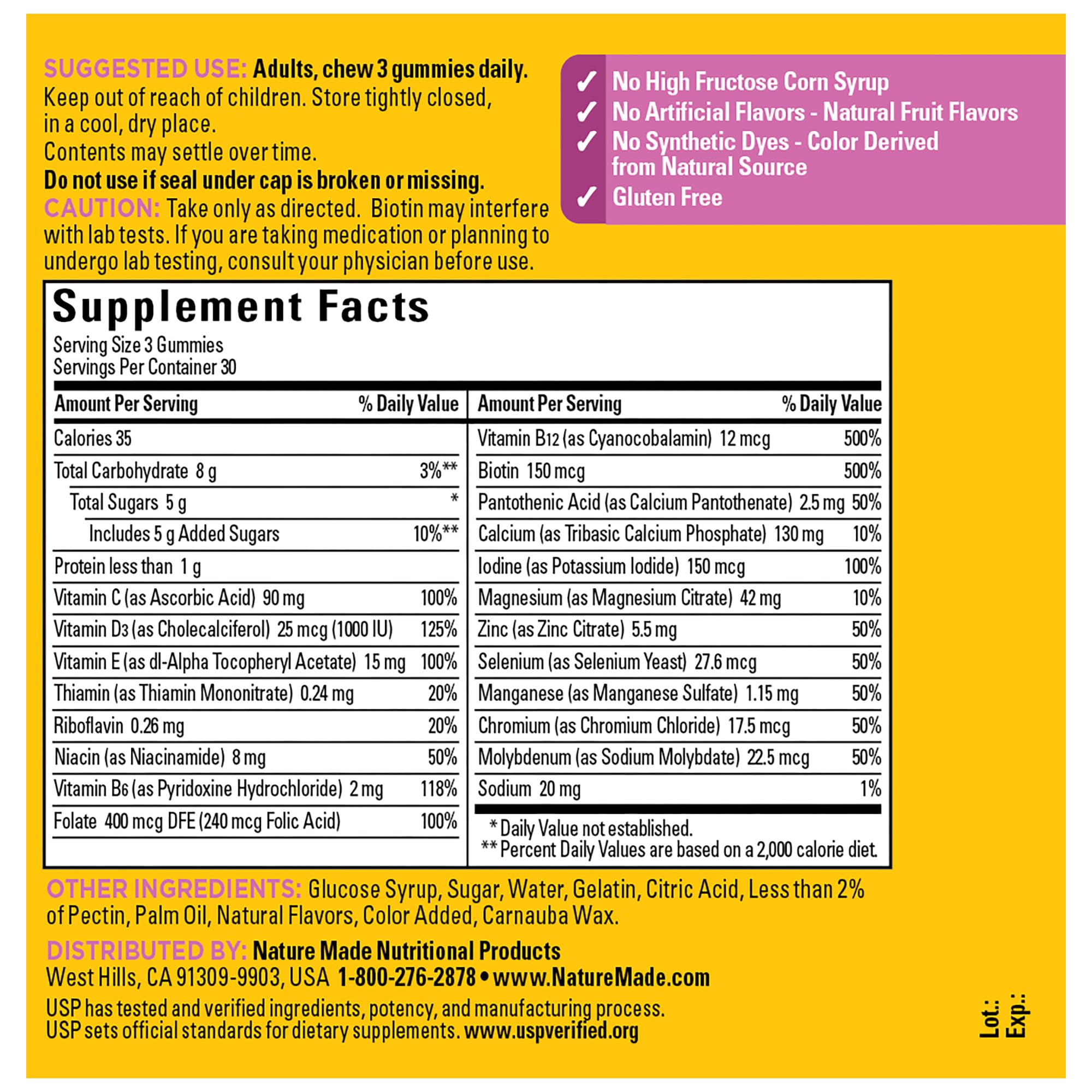 Nature Made Advanced Womens Gummy Multivitamins with Magnesium Citrate, Calcium, B Vitamins, Multivitamin Gummies for Women, 90 Multi Vitamin Gummies, 30 Day Supply Nature Made buy supplements canada