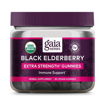 Gaia Herbs Black Elderberry (Sambucus Nigra) Extra Strength Gummies Gaia Herbs buy supplements canada