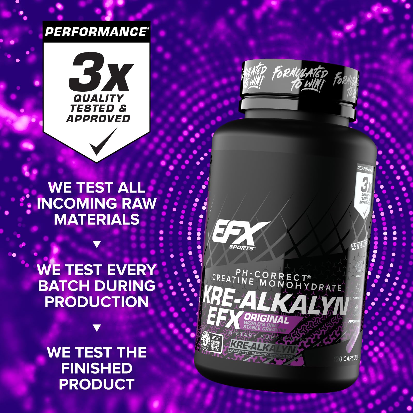 EFX Sports Kre-Alkalyn EFX | pH Correct Creatine Monohydrate Pill Supplement | Strength, Muscle Growth & Performance EFX Sports buy supplements canada