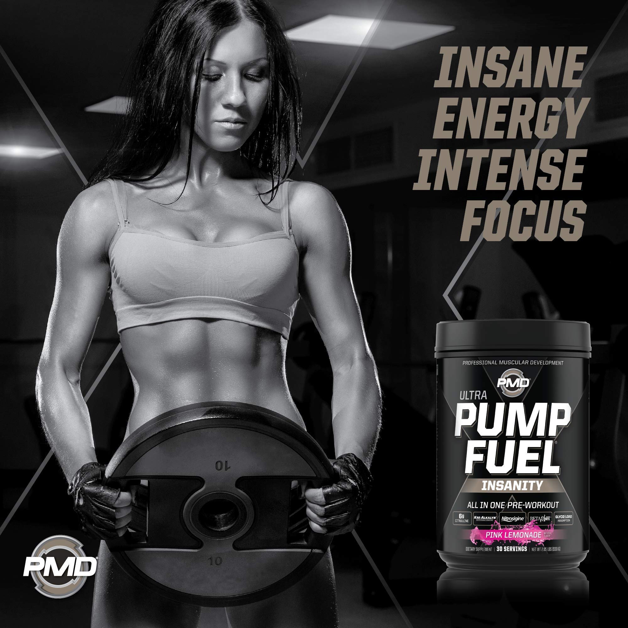 PMD Sports Ultra Pump Fuel Insanity - Pre Workout – Pink Lemonade (30 Servings) Sports PMD buy supplements canada