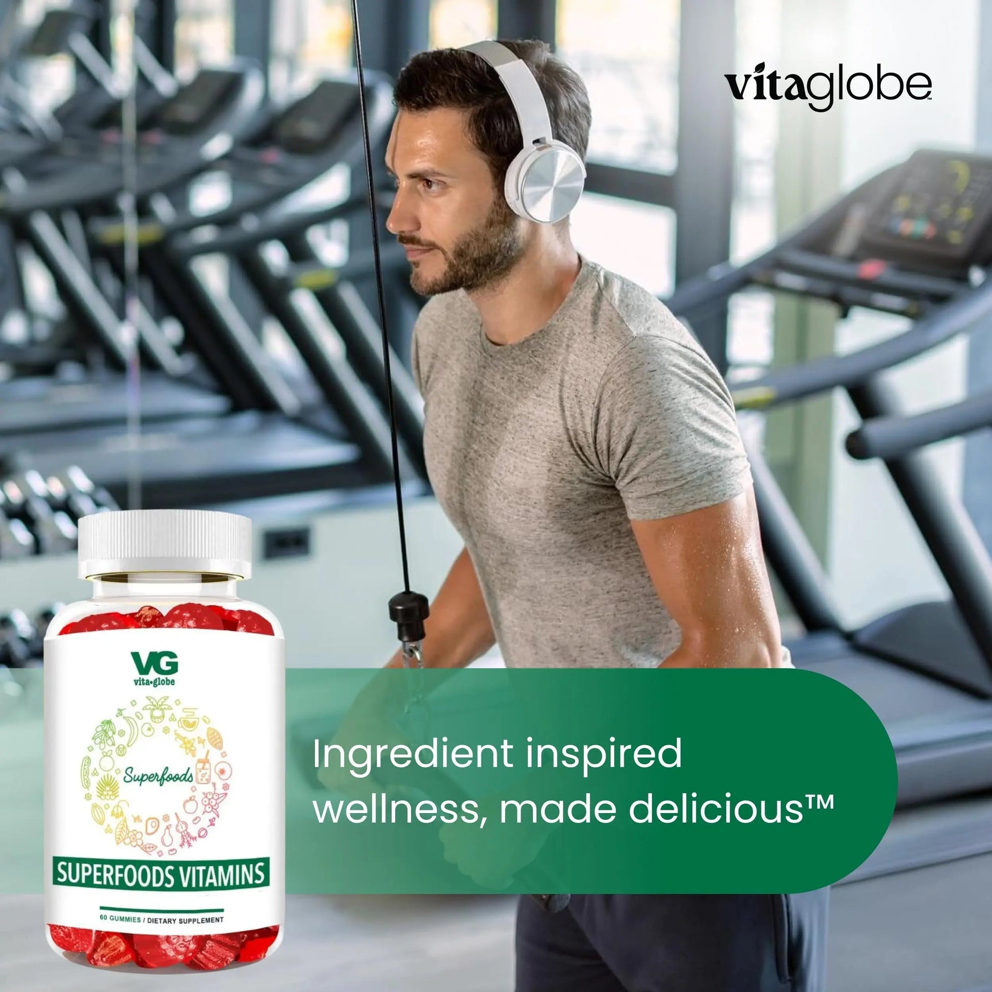 VITA GLOBE Superfood Gummy Vitamins – Immune Health & Antioxidant Support – Daily Wellness Gummies for Adults & Kids – Vegan VITA GLOBE buy supplements canada