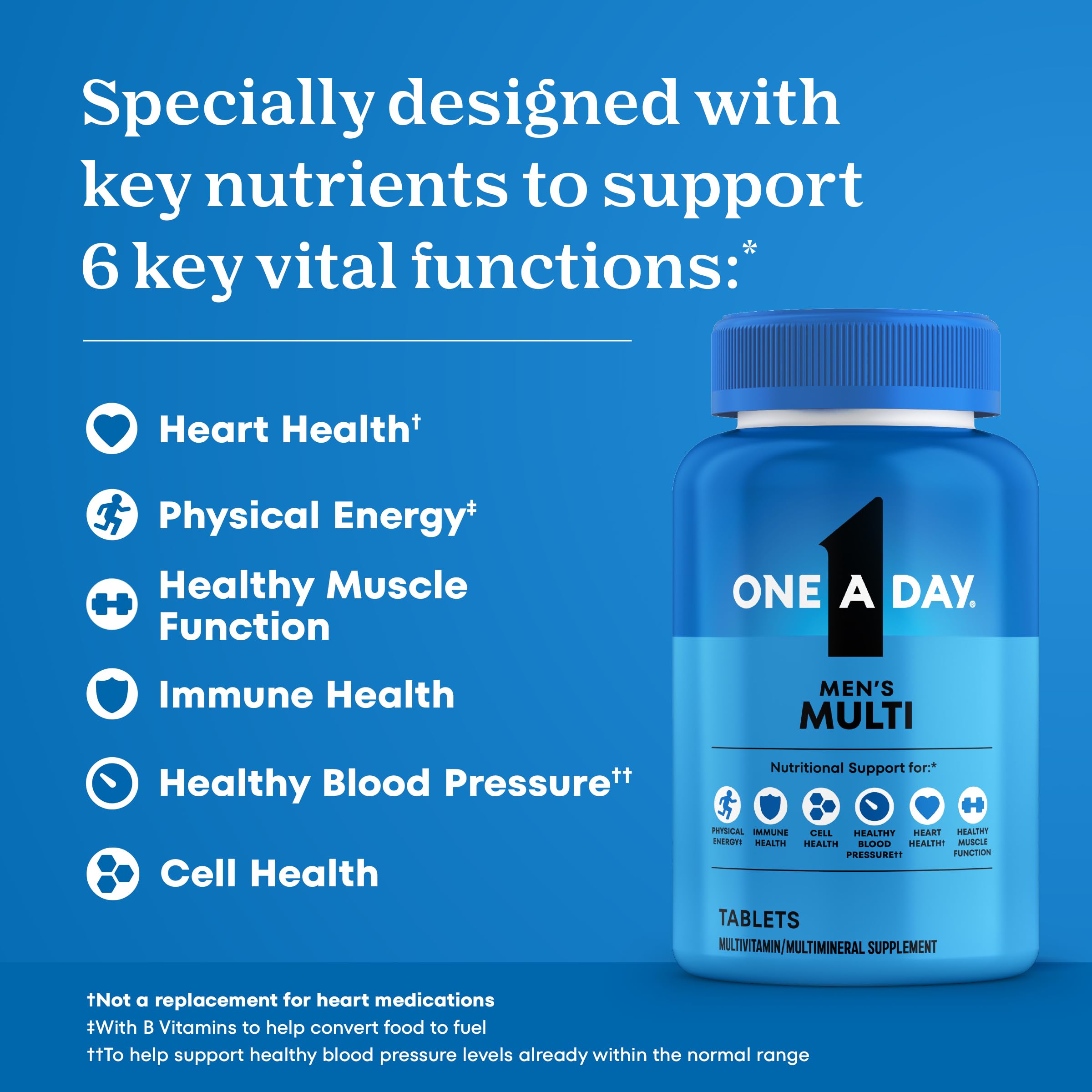 One A Day Multivitamin for Men - Daily Mens Multivitamins with Vitamin D, Zinc, Folic Acid, and B Vitamins, Physical Energy Support, 200 Count ONE A DAY buy supplements canada