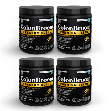 ColonBroom Premium Weight Management Supplement (Strawberry) - Colon Broom Psyllium Husk Fiber Powder Drink - Gluten Free, Non-GMO Colon Cleanse for Bloating Relief & Gut Health, 200 Servings ColonBroom buy supplements canada
