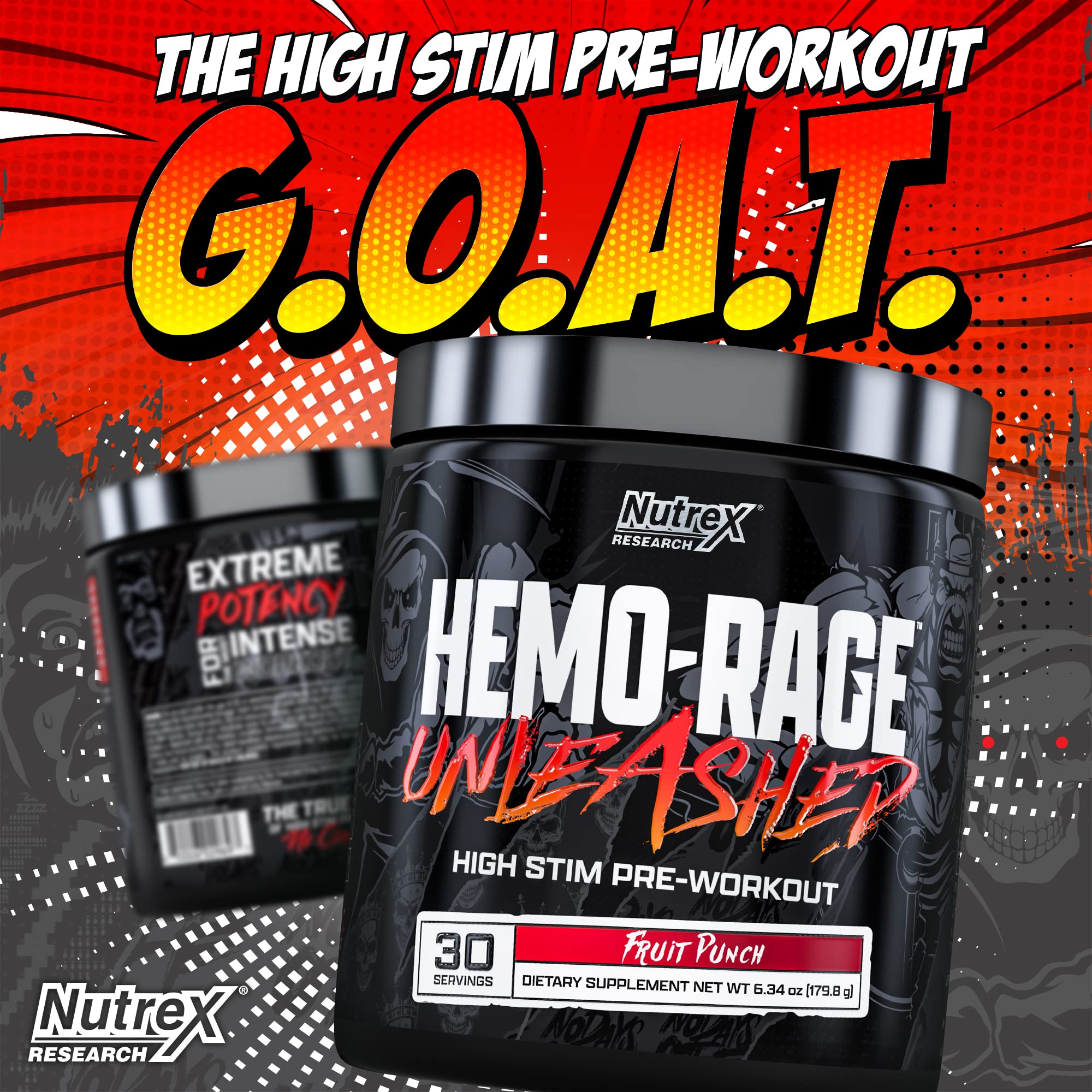 Nutrex Research Hemo-Rage Extreme High Stim Pre Workout Powder | Insane Lasting Energy Nutrex Research buy supplements canada