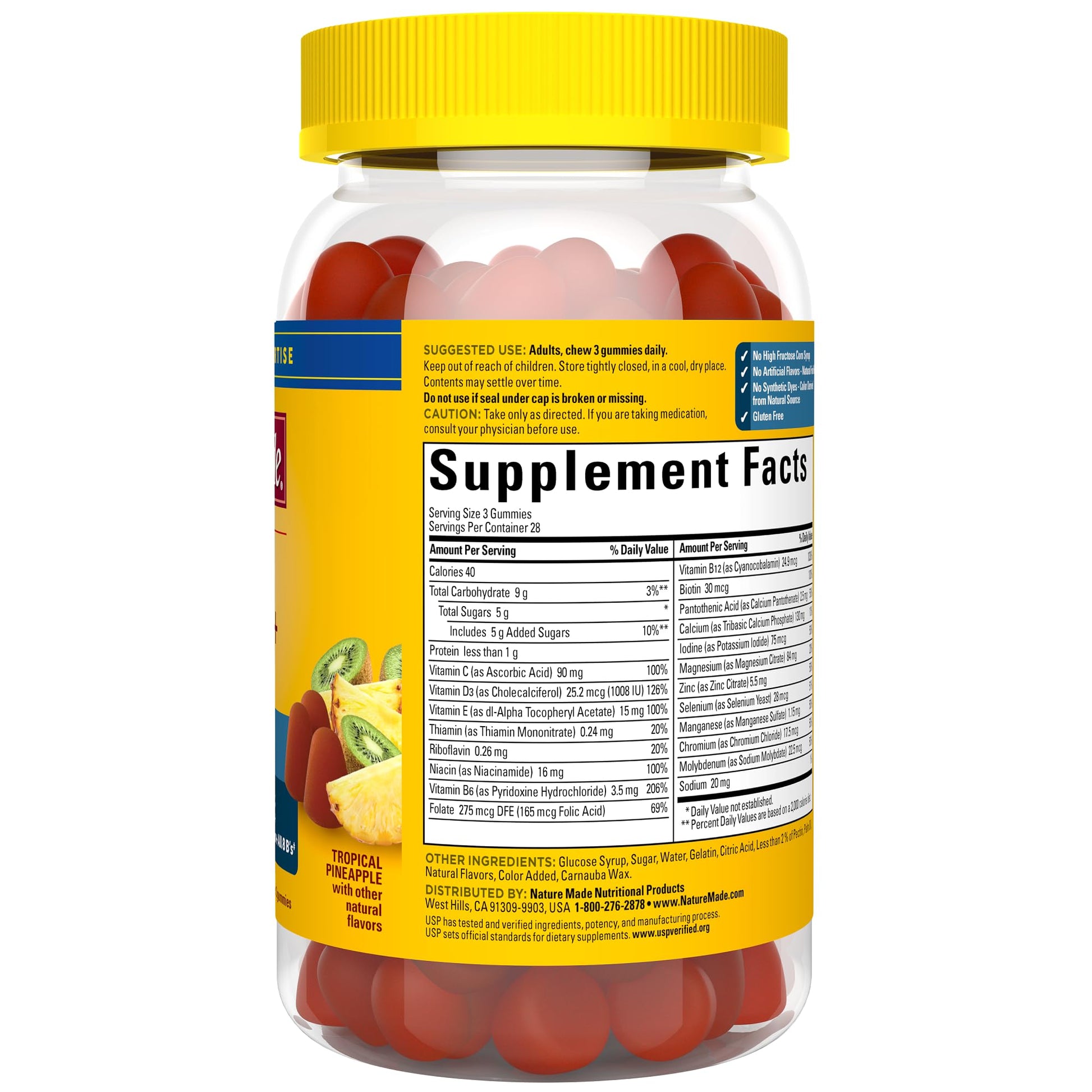 Nature Made Advanced Multivitamin Gummies 50 + for Him, Mens Multivitamins Gummies with Magnesium Citrate Nature Made buy supplements canada