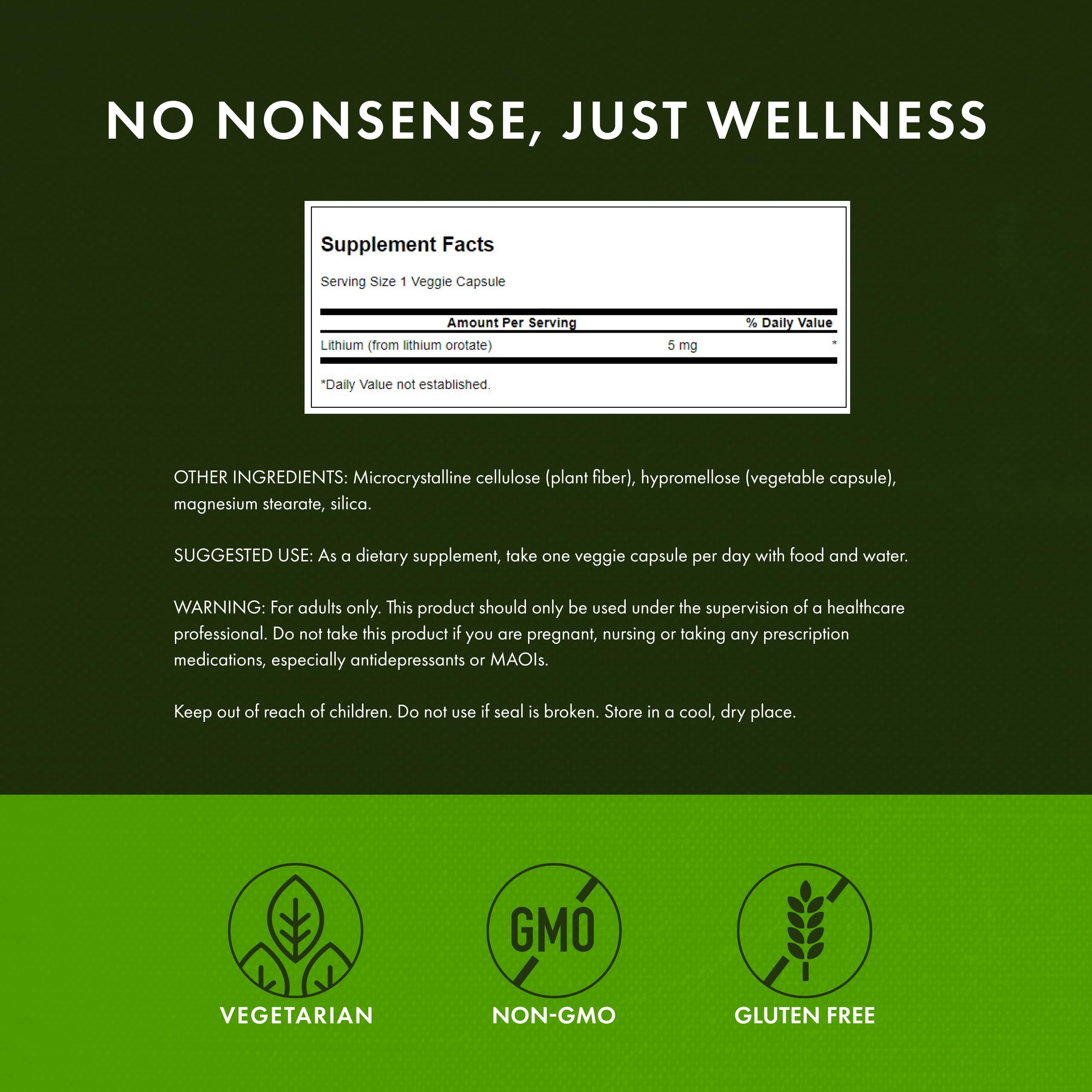 Swanson Lithium Orotate Mood and Memory Support Supplement for Stress-Prone Adults Seeking Emotional Wellness Swanson buy supplements canada