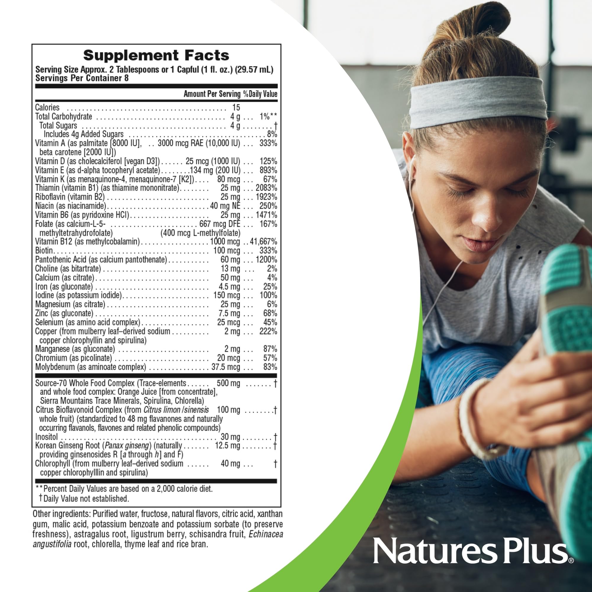 NaturesPlus Source of Life Liquid, Tropical Fruit - 8 fl oz - Multivitamin & Mineral Supplement - Gluten Free, Vegetarian - 8 Servings NaturesPlus buy supplements canada