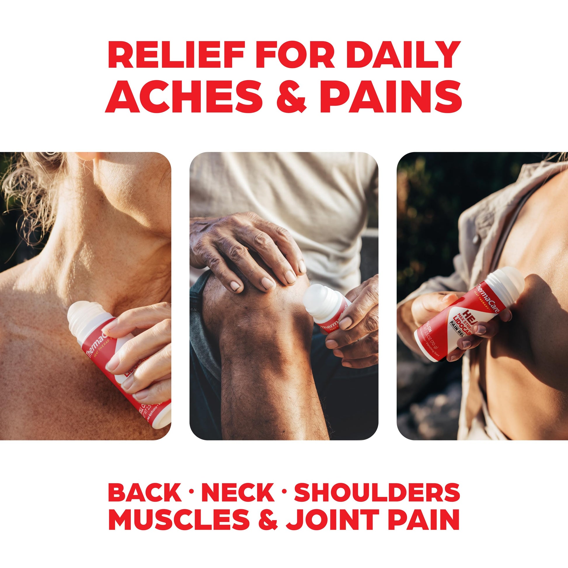 ThermaCare Heat + Max Strength 4% Lidocaine Roll-On - Dual Action Pain Relief with Patented Heatwave Technology - Targeted No-Mess Relief for Back, Neck, Muscles, & Joints ThermaCare buy supplements canada
