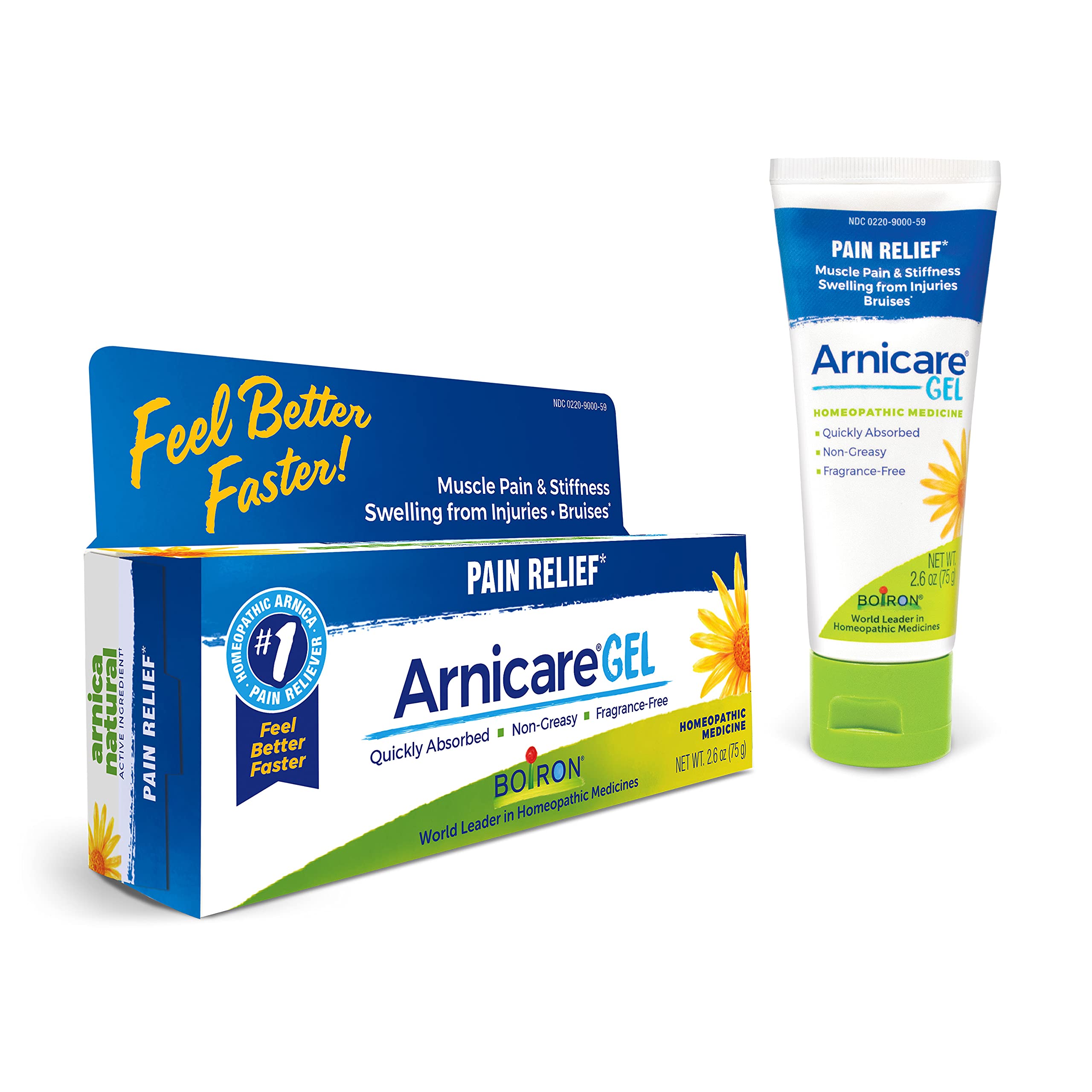 Boiron Arnicare Gel for Joint Pain, Muscle Pain, Swelling, Soreness, and Stiffness - Non-greasy and Fragrance-Free - 2.6 oz Boiron buy supplements canada