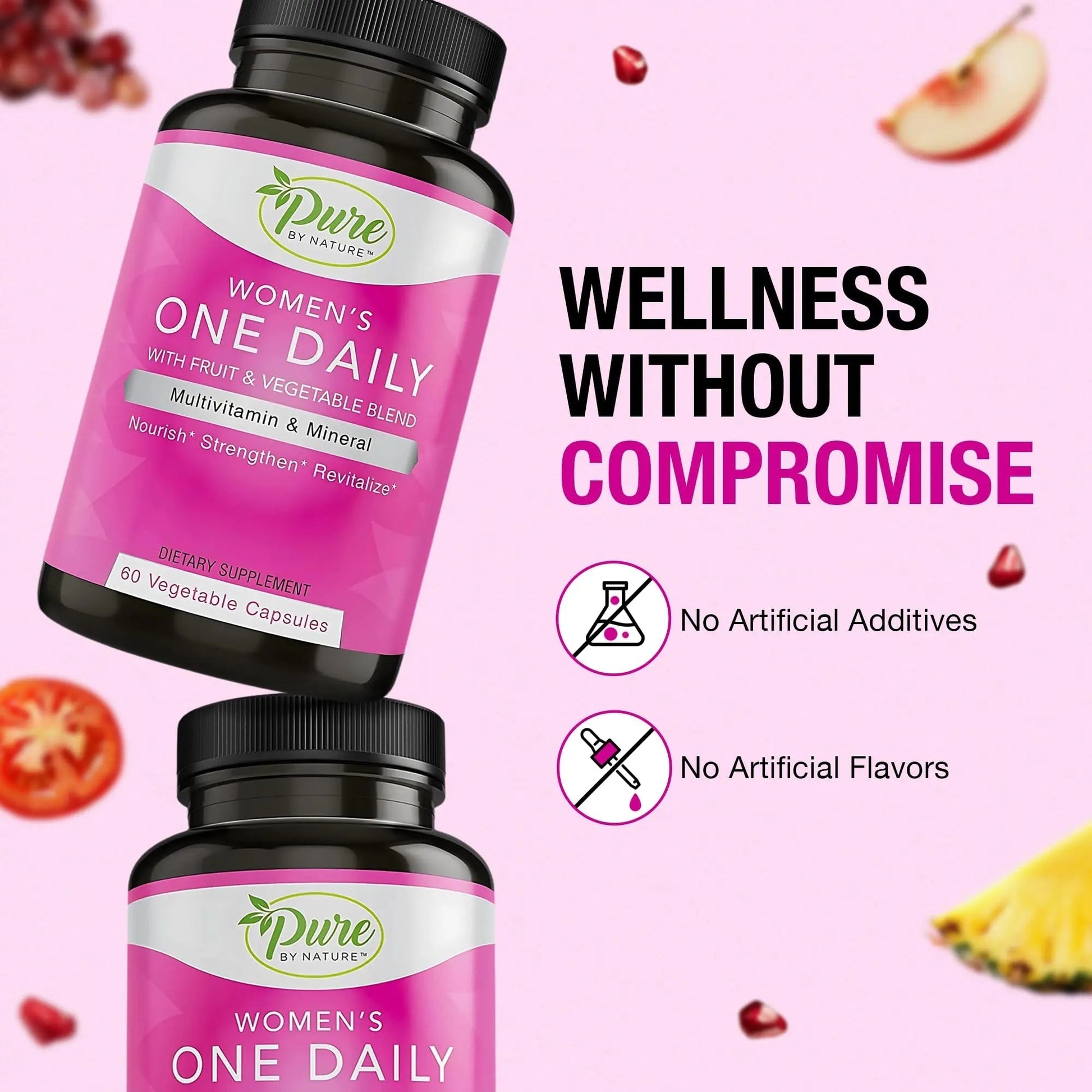 Pure By Nature One-Daily Multi-Vitamin for Women, 60 Count Pure By Nature buy supplements canada