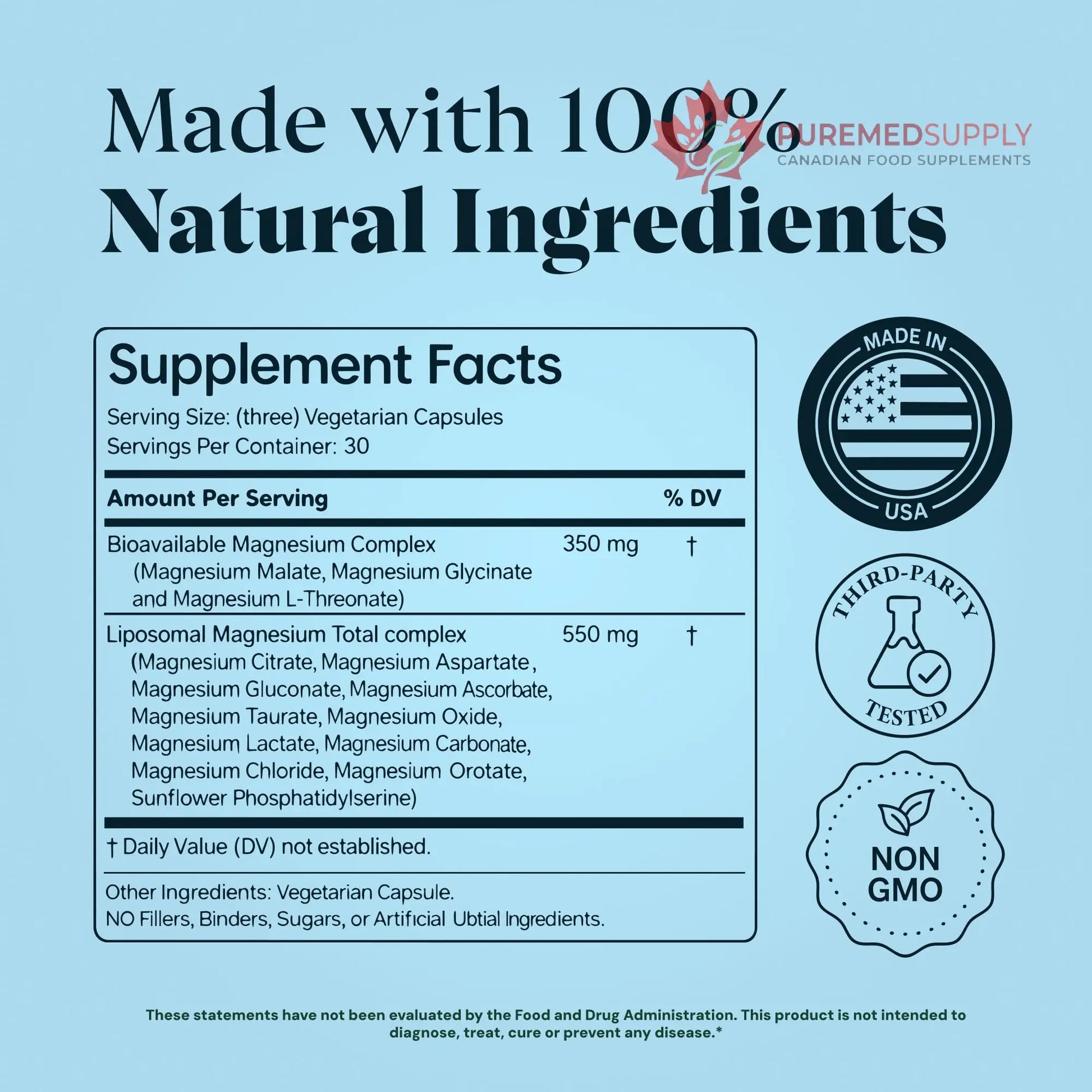 Magnesium Glycinate Complex Supplement, 900mg – 13-in-1 Magnesium L-Threonate, Citrate, Taurate & Malate for Women & Men – Liposomal Chelated Formula – Sleep, Muscle & Brain Support – 90 Capsules Plus+Ultra buy supplements canada