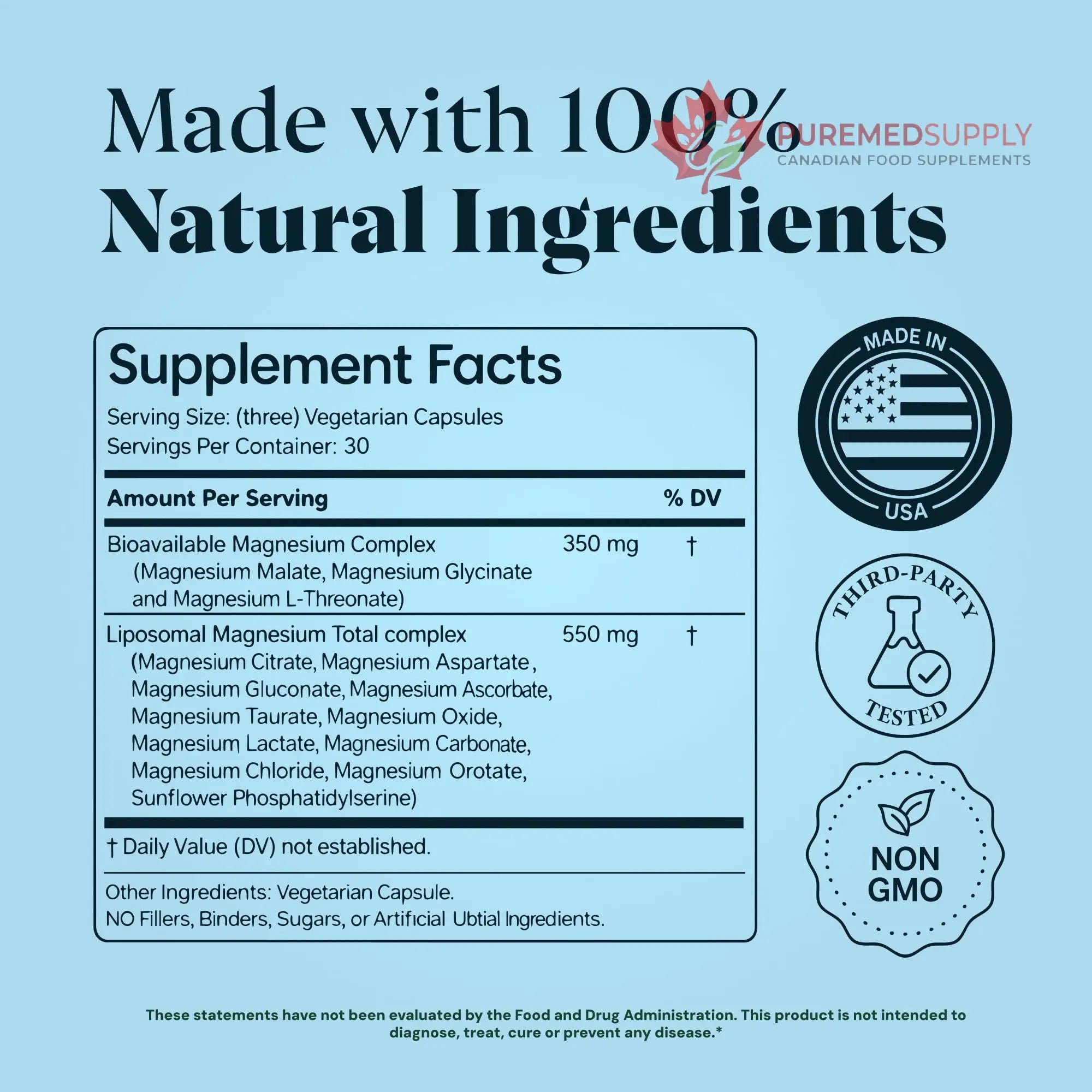 Magnesium Glycinate Complex Supplement, 900mg – 13-in-1 Magnesium L-Threonate, Citrate, Taurate & Malate for Women & Men – Liposomal Chelated Formula – Sleep, Muscle & Brain Support – 90 Capsules Plus+Ultra buy supplements canada