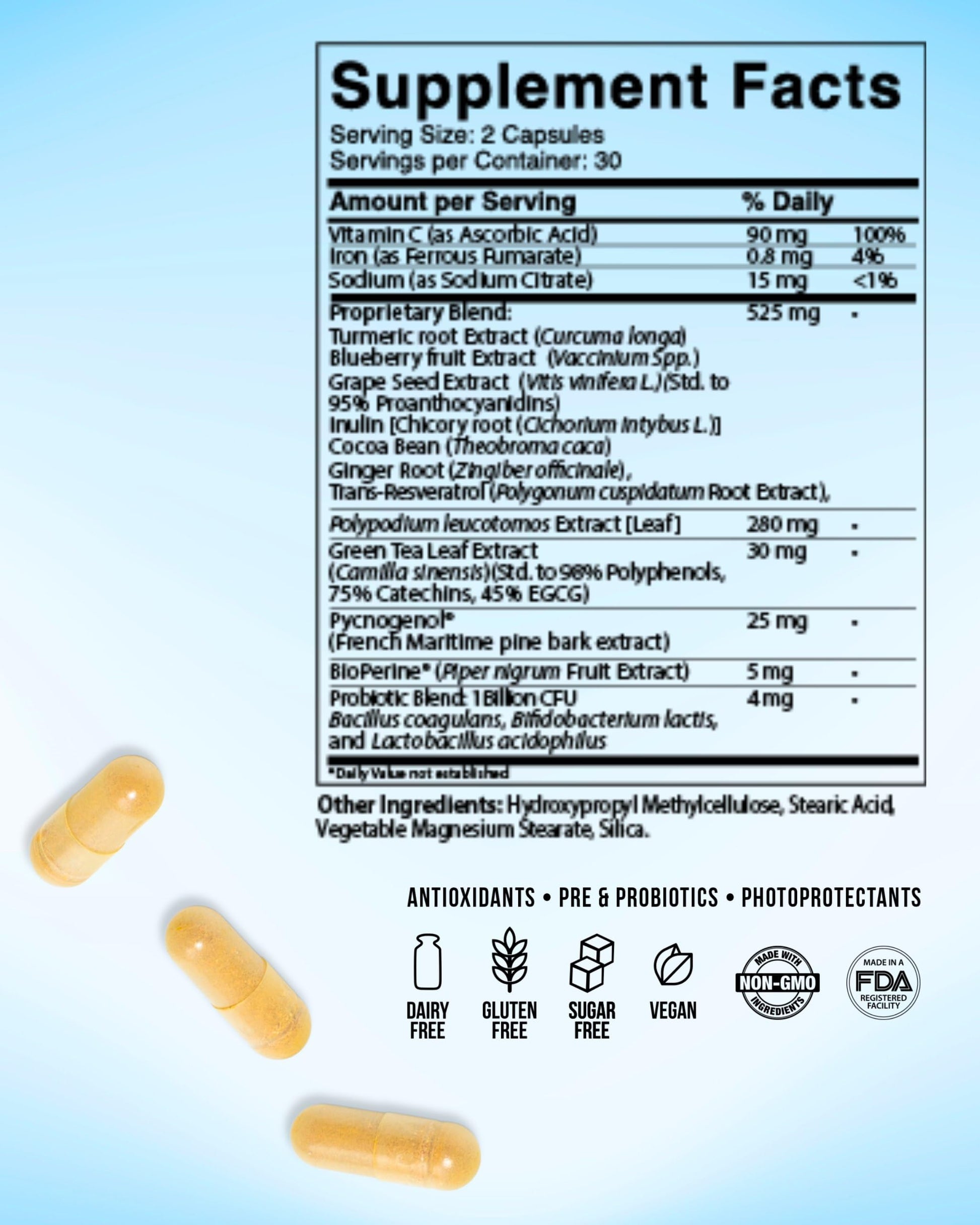 Inner Glow Age Defense Vitamins - Dermatologist and Plastic Surgeon Developed to Fight photoaging and Melasma, Polypodium Leucotomos Antioxidant Formula – Vegan, Gluten-Free – 60 Capsules Inner Glow buy supplements canada